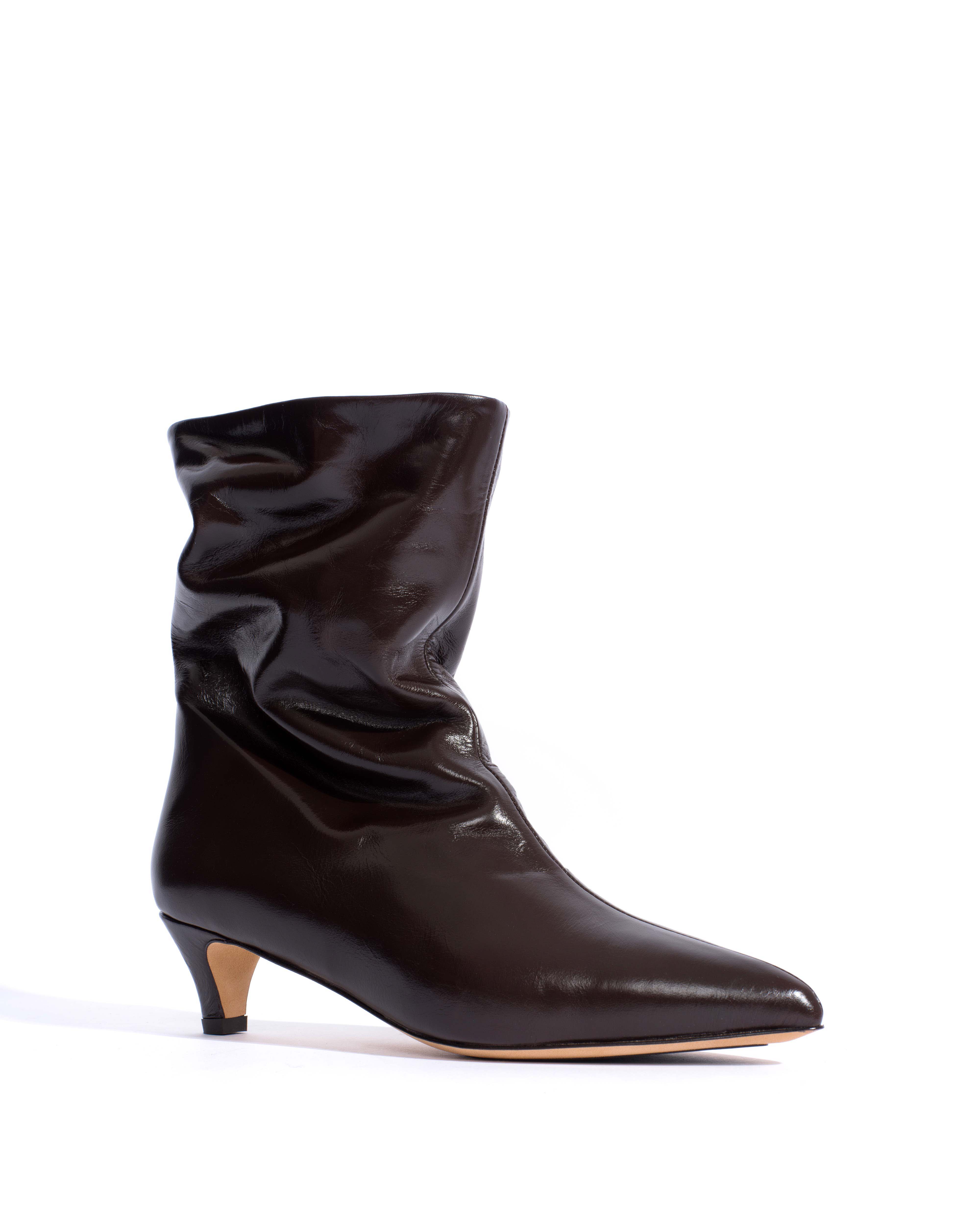 Sweeney 40 stiletto Crinkled soft calf Espresso brown - Image 2