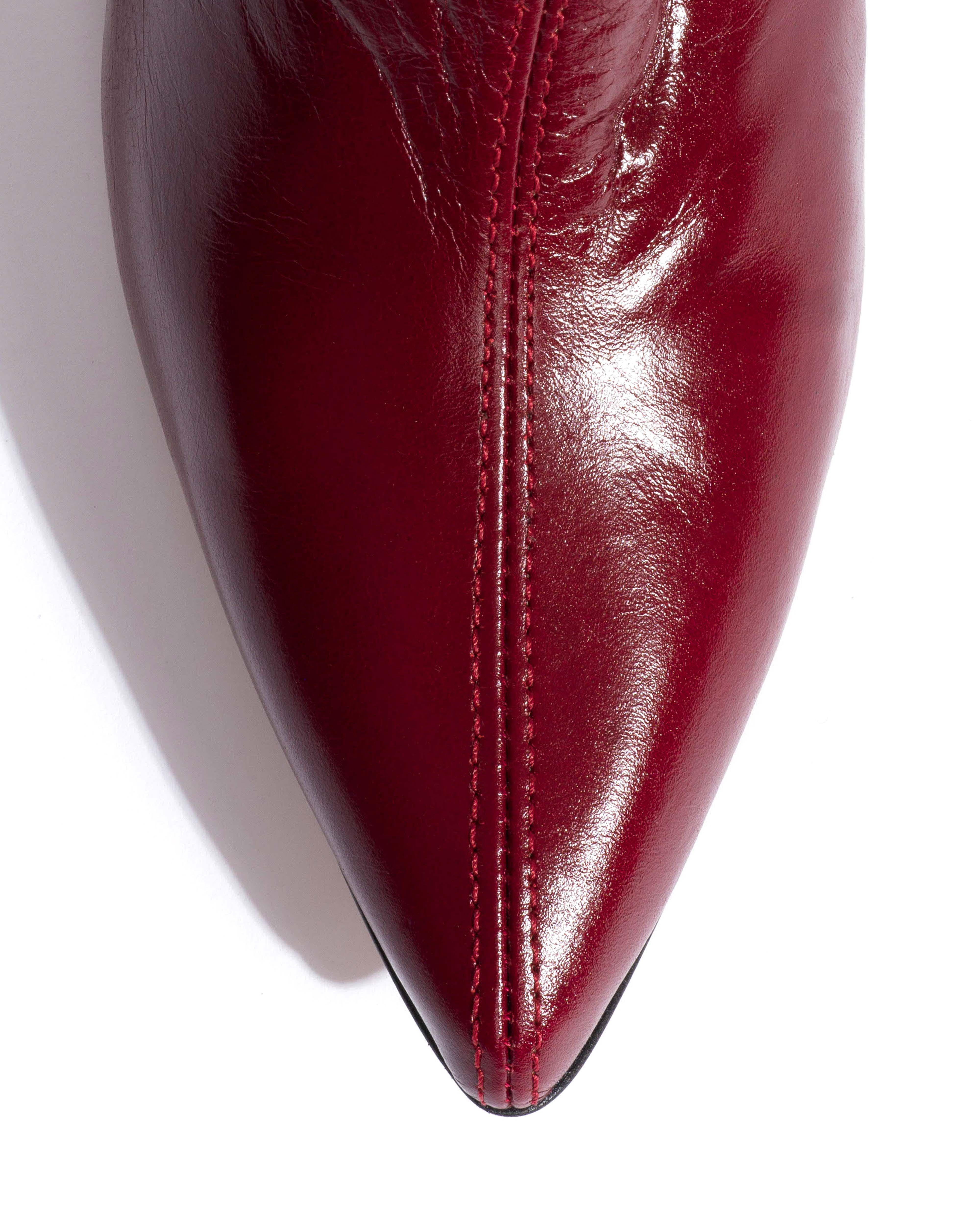 Sweeney 40 stiletto Crinkled soft calf Pomegranate - Image 5