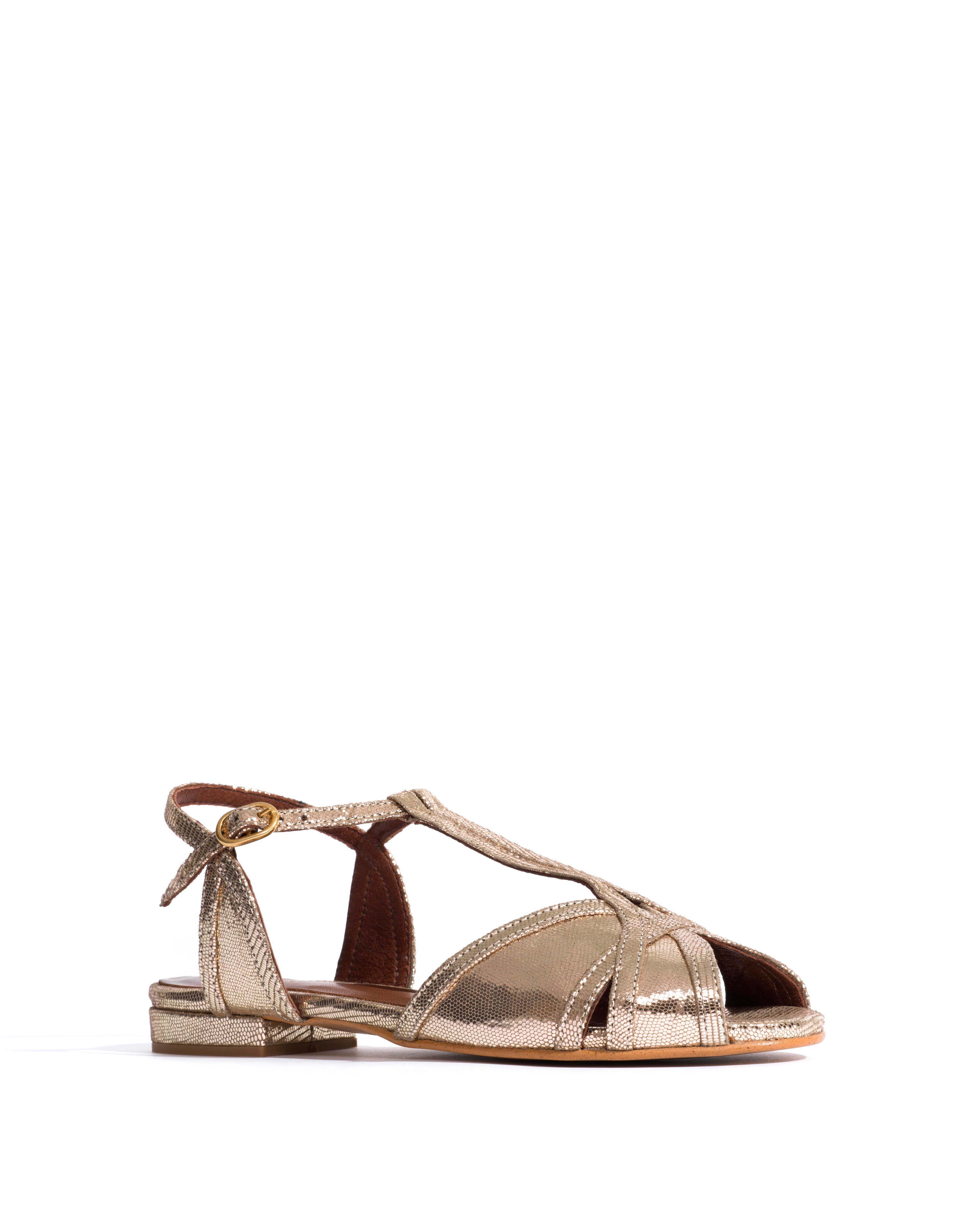 Therese 20 Lizard metallic goat Vintage champagne - Image 2