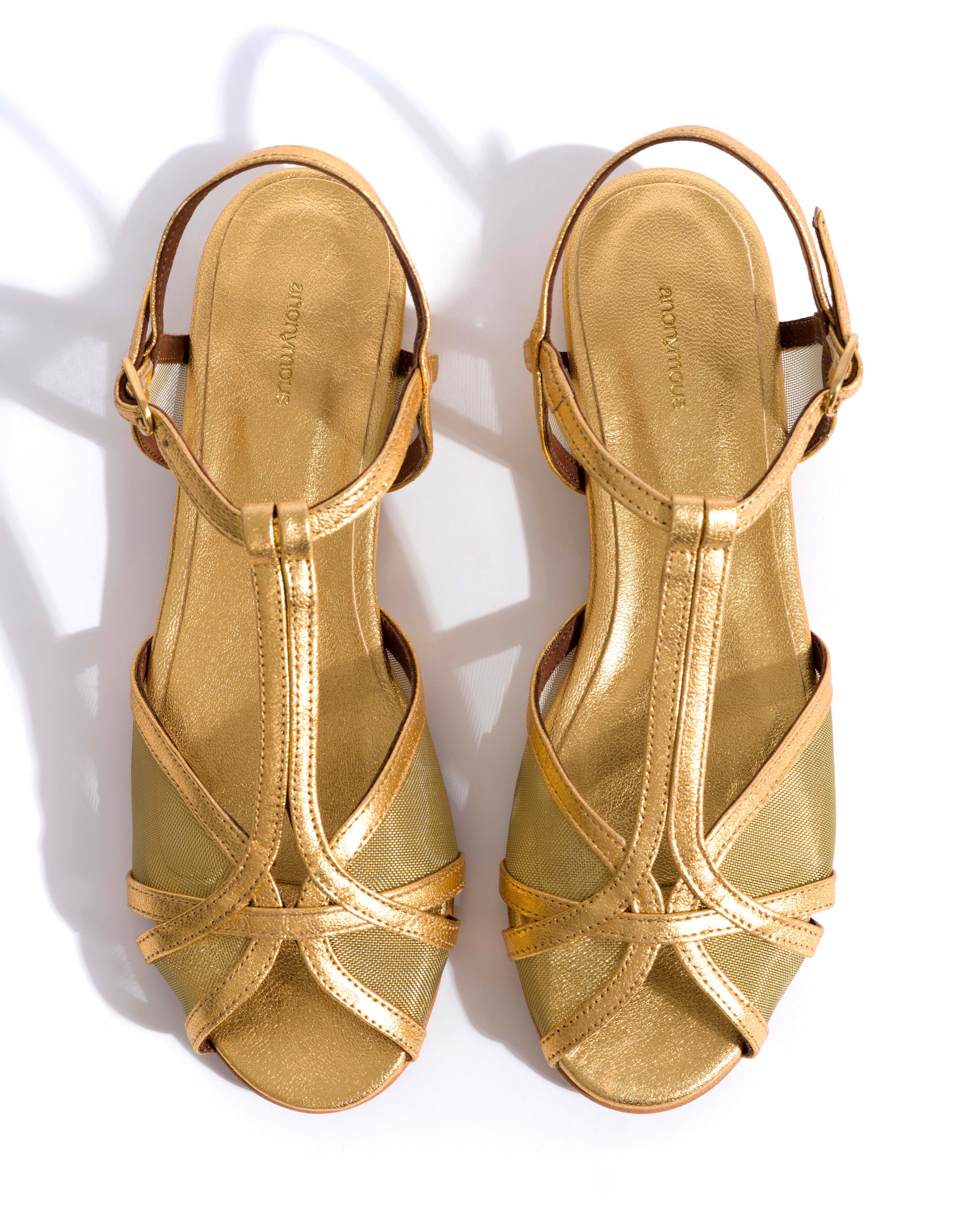 Therese 20 mesh Metallic goat & mesh Gold - Image 4