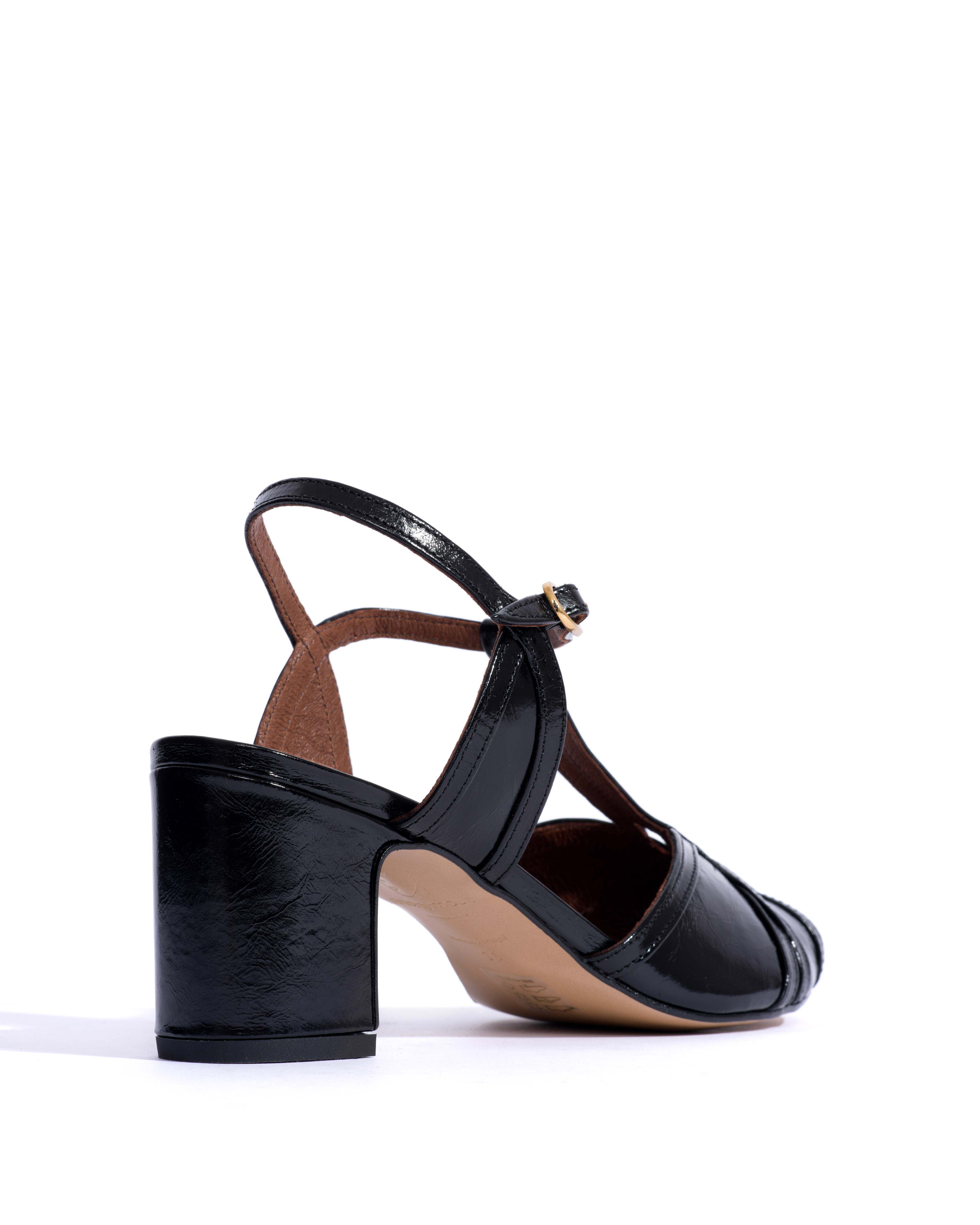 Therese 55 Crinkled polished goat Black - Image 3
