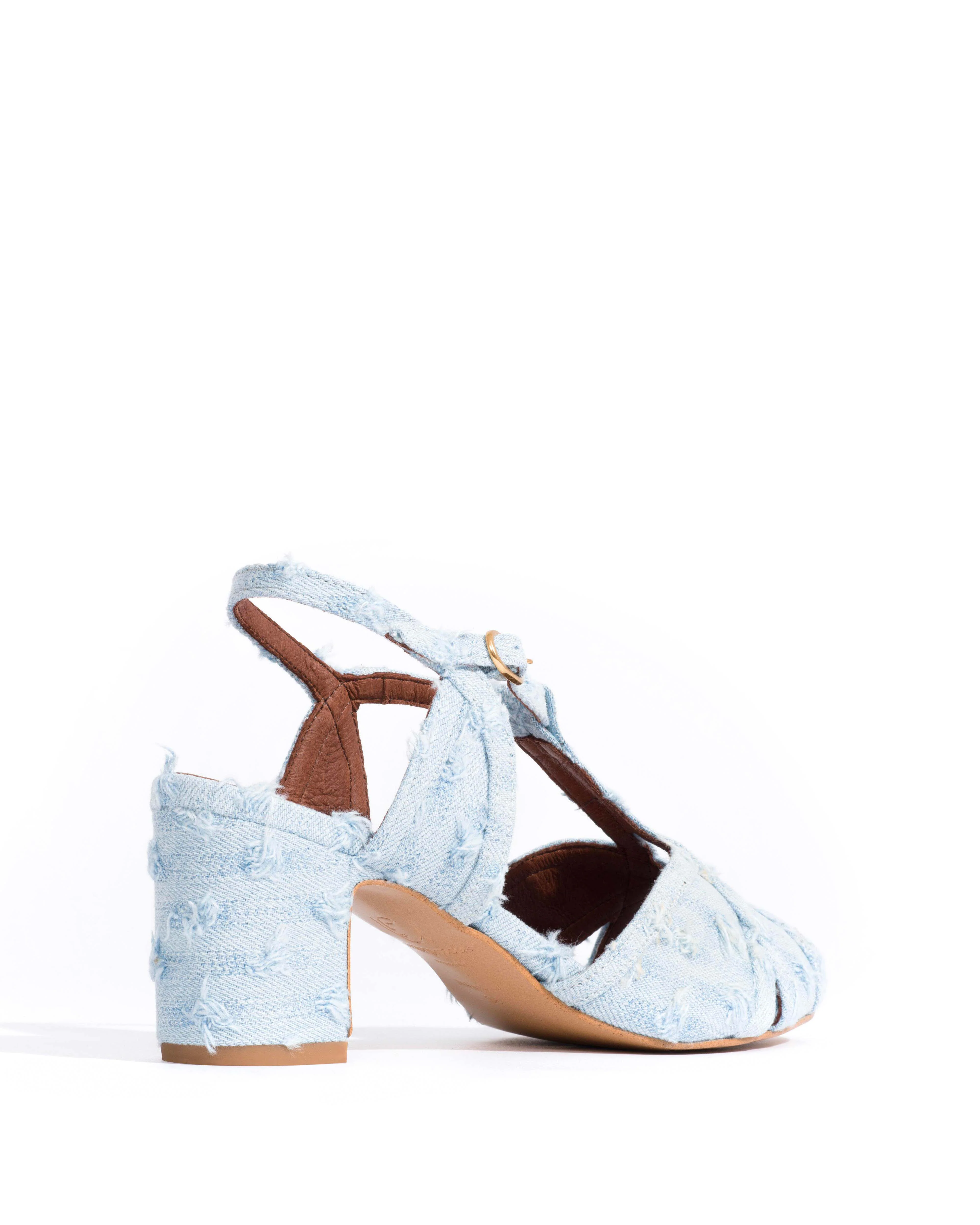 Therese 55 Denim Distressed washed blue - Image 3