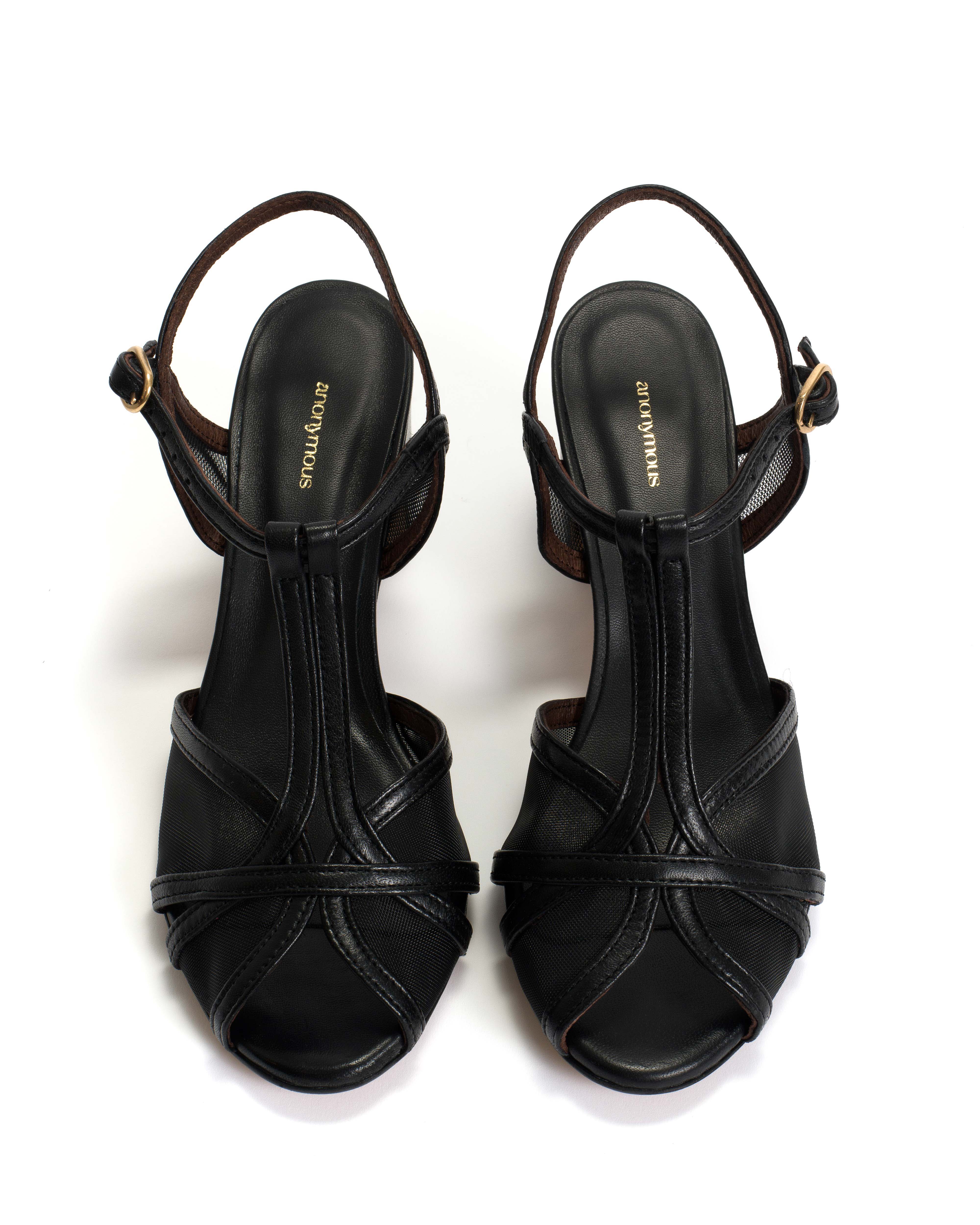 Therese 55 mesh Shiny lamb & mesh Black - Image 4
