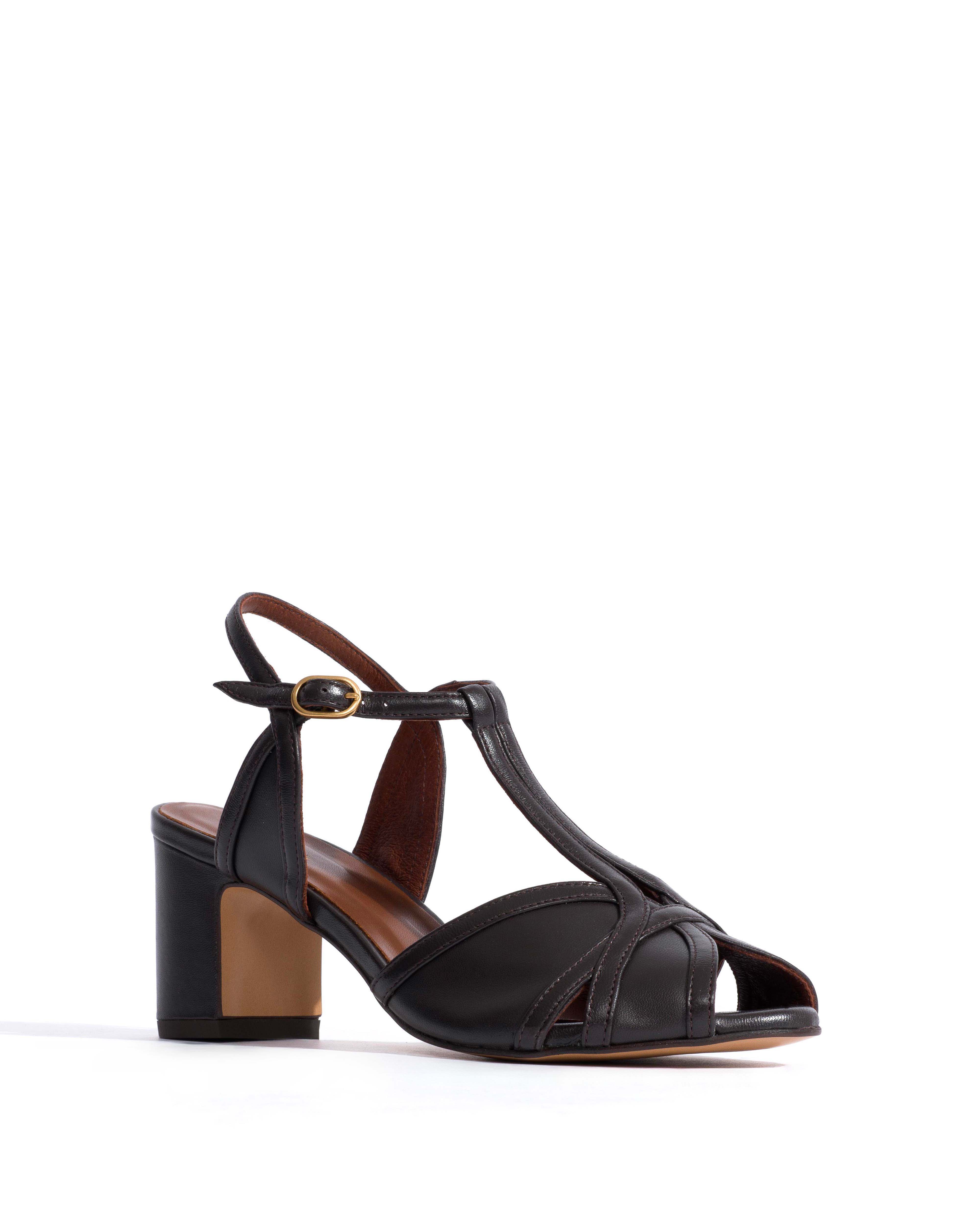 Therese 55 Shiny lamb Espresso brown - Image 3