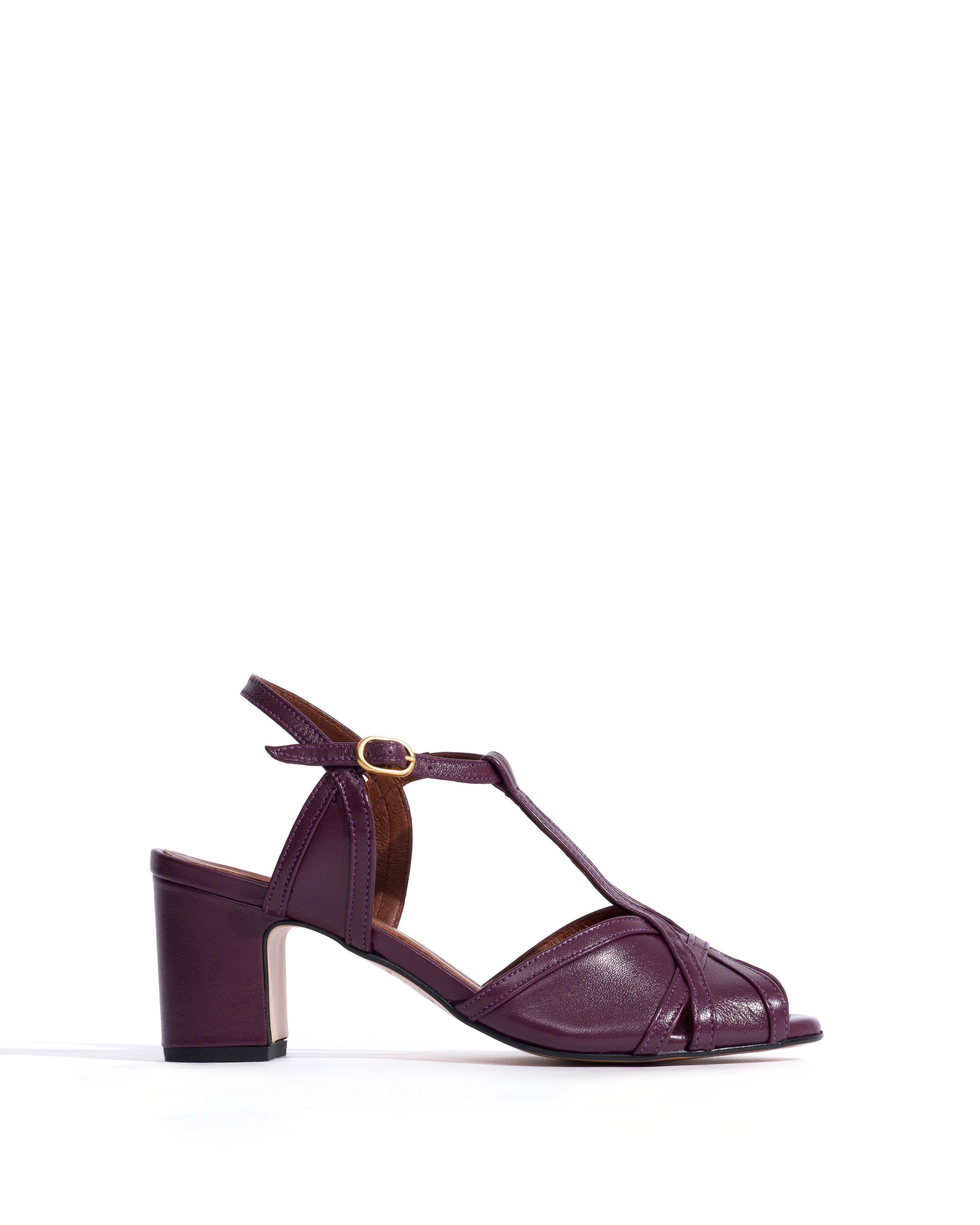 Therese 55 Shiny lamb Fig purple