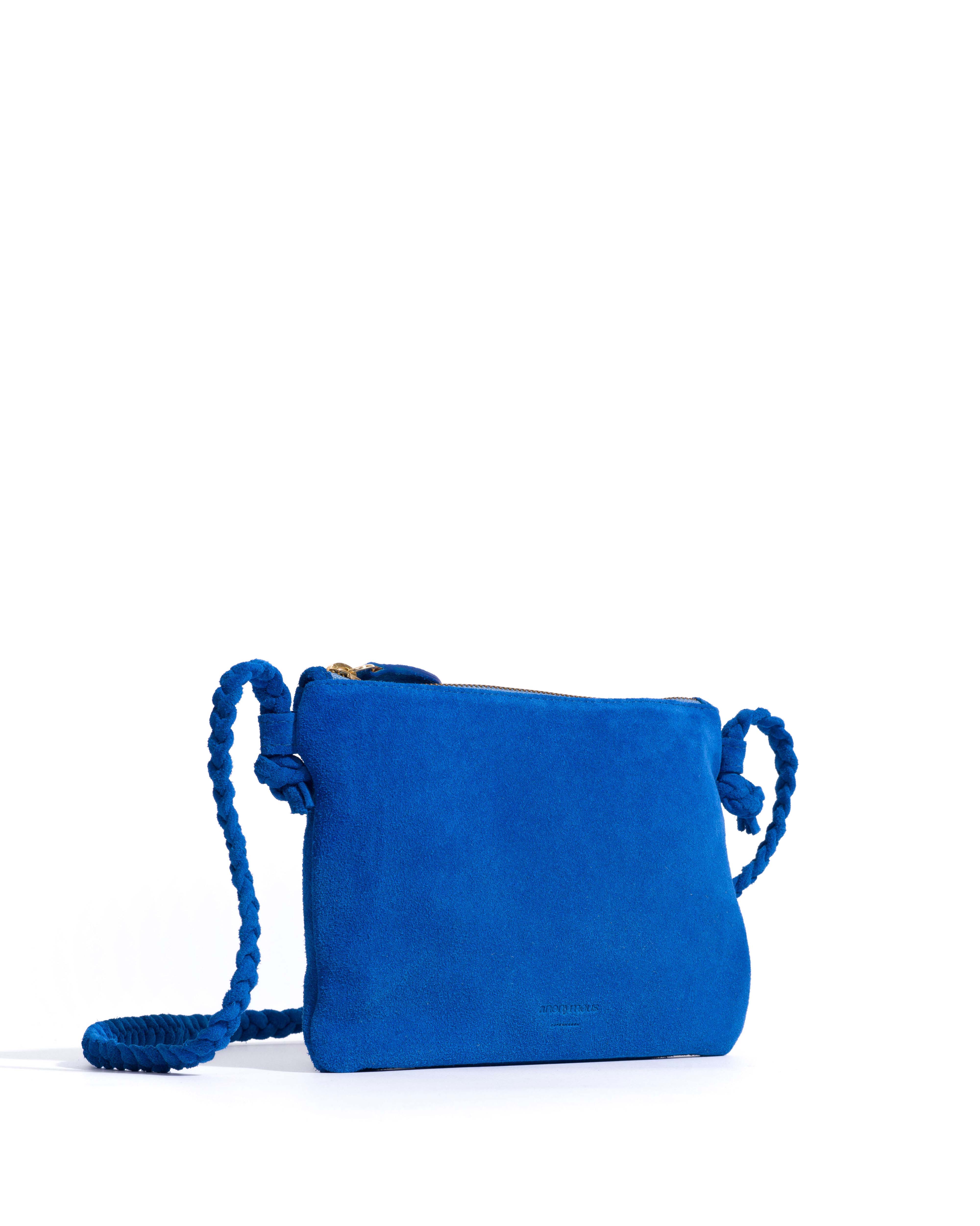 Thinna clutch Calf suede Electric blue - Image 2