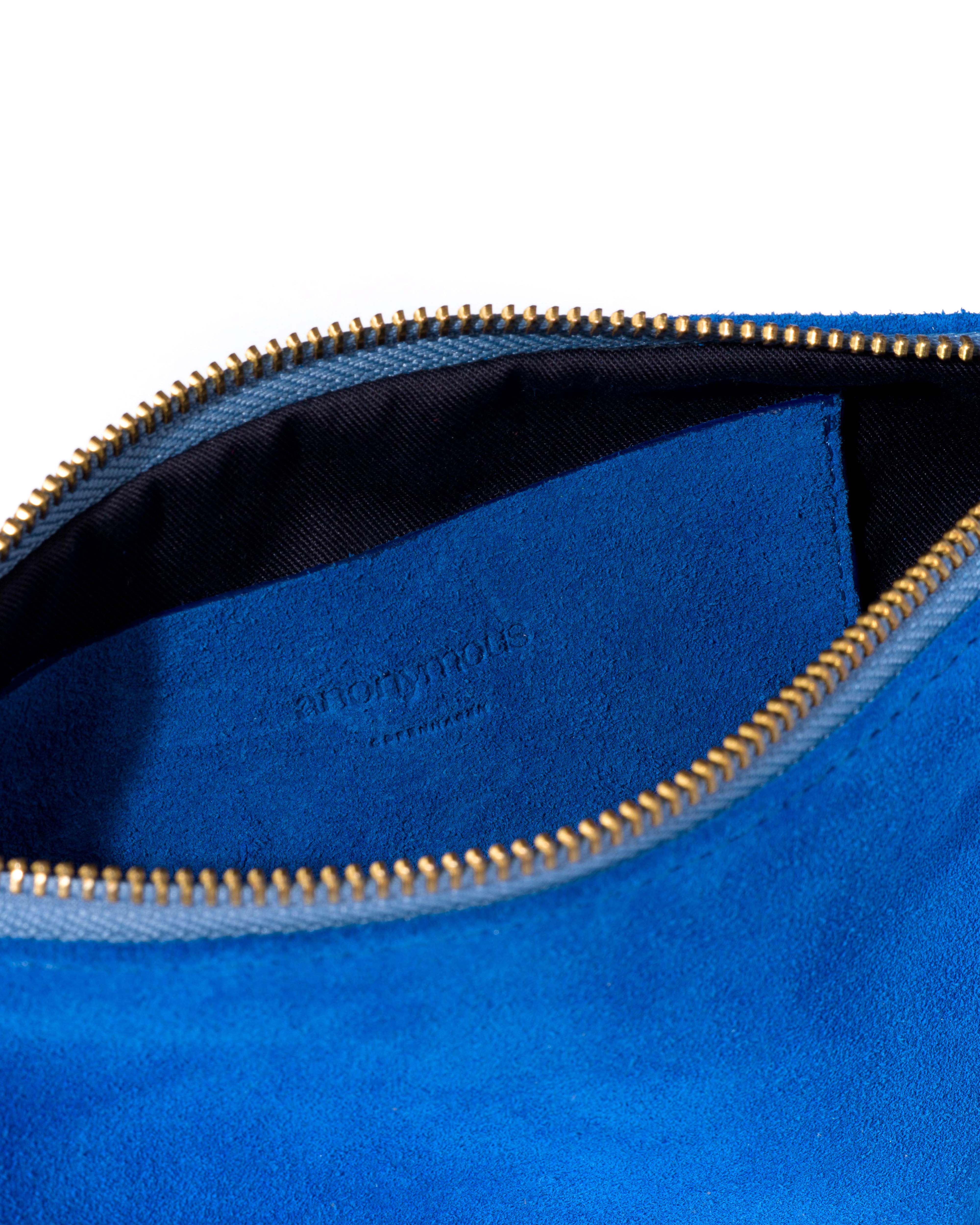 Thinna clutch Calf suede Electric blue - Image 3