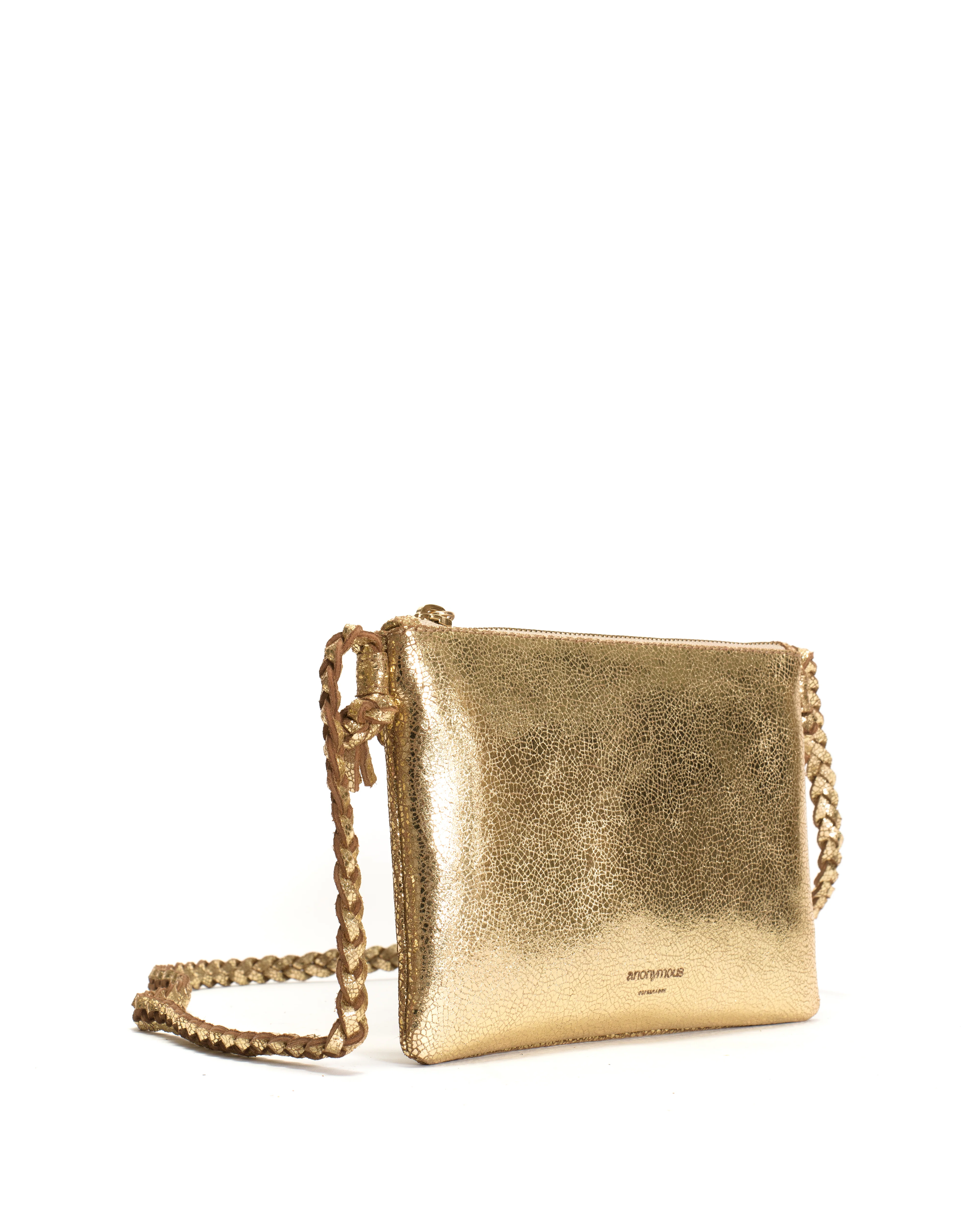 Thinna clutch Crackled metallic goat Gold - Image 2