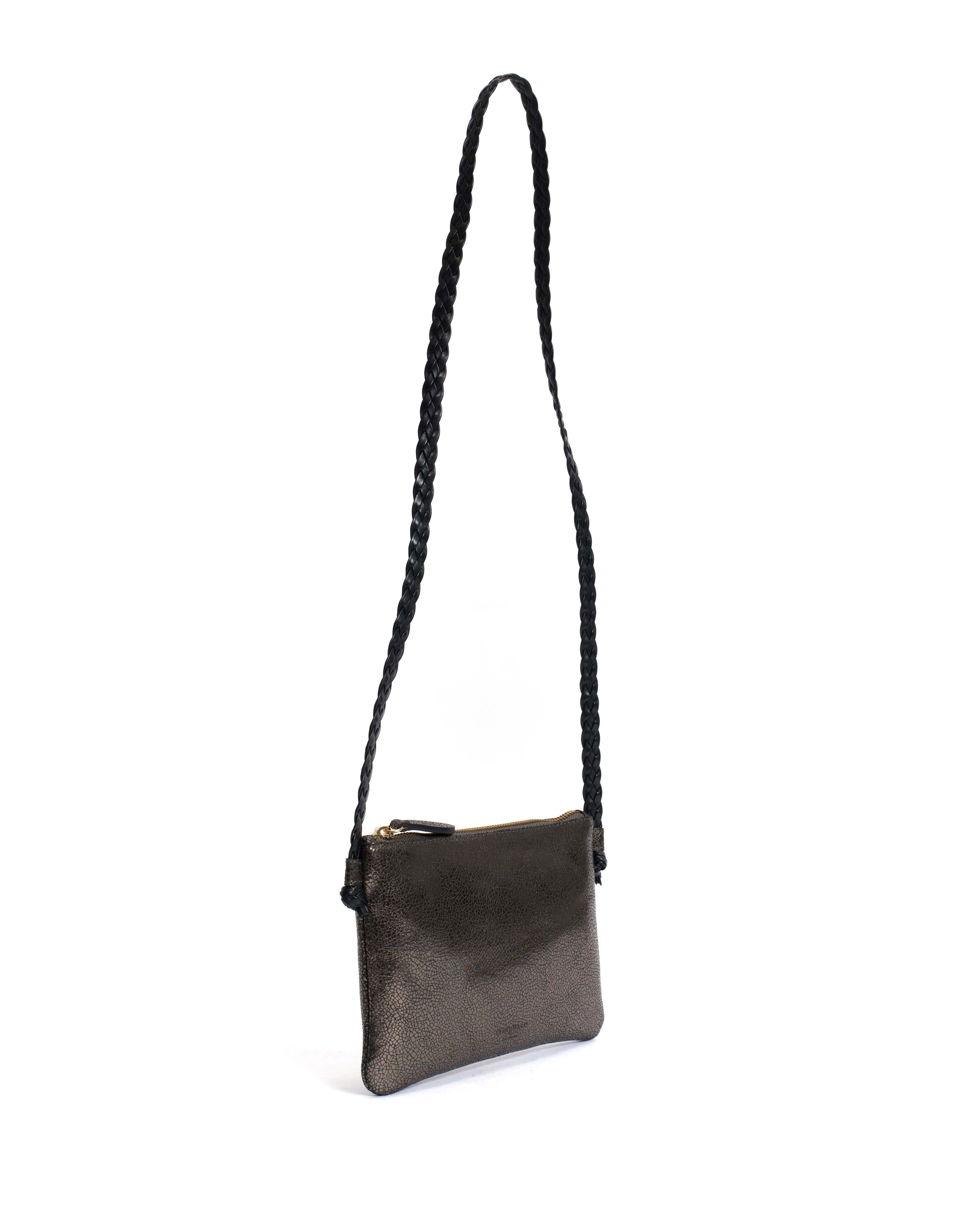 Thinna clutch Crackled metallic goat Platinum - Image 5