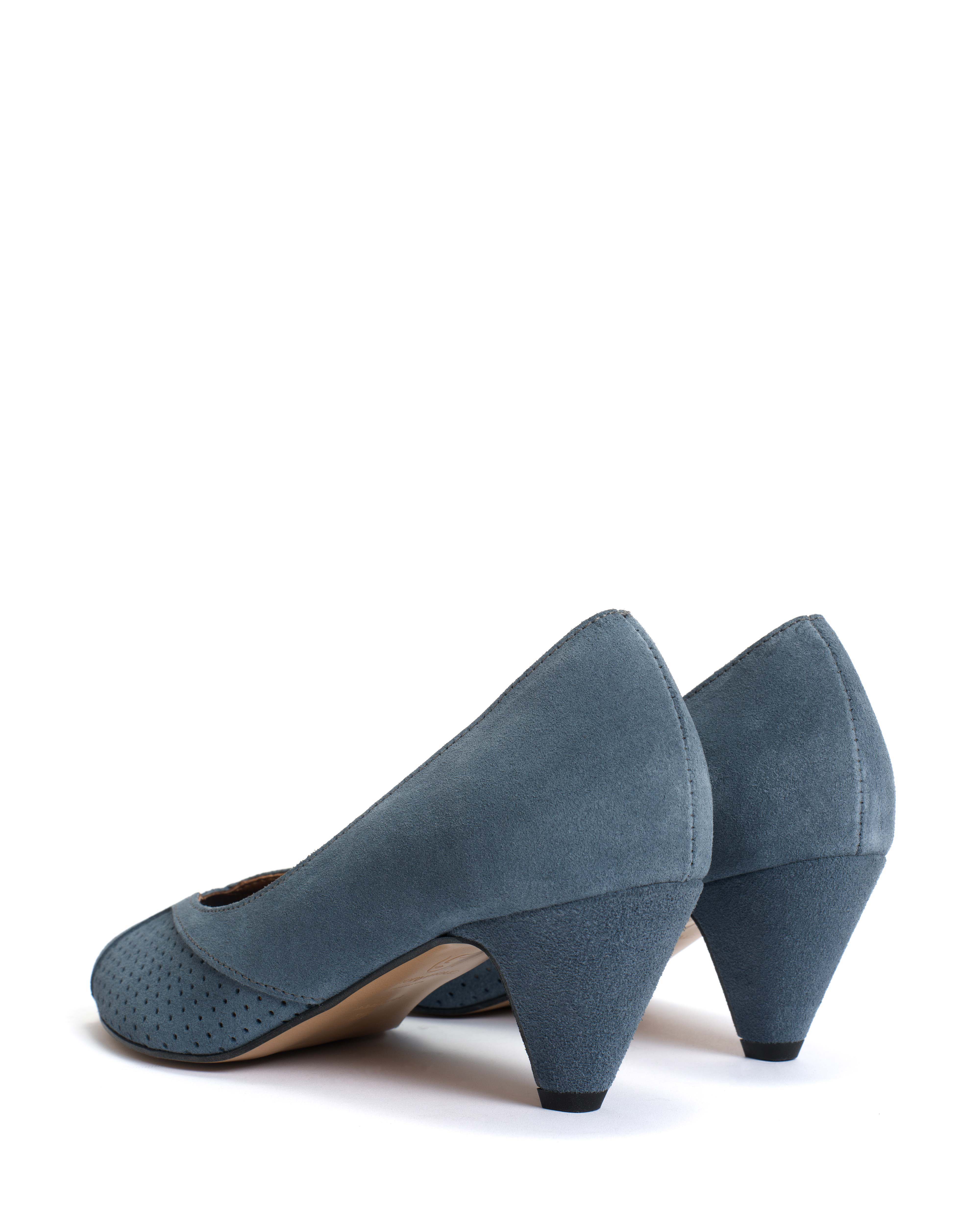 Tiffany stiletto Calf suede Denim blue - Image 5