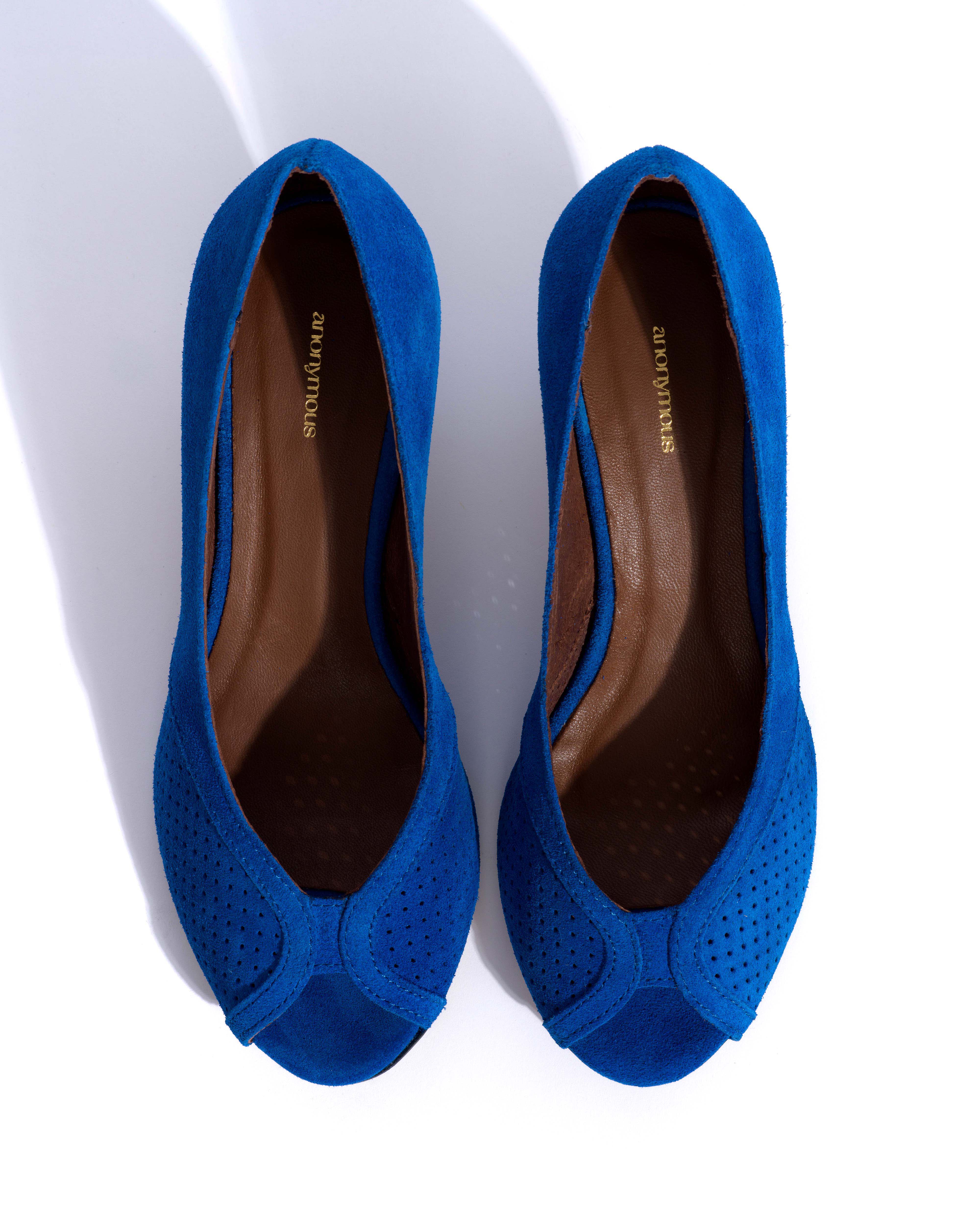 Tiffany stiletto Calf suede Electric blue - Image 4