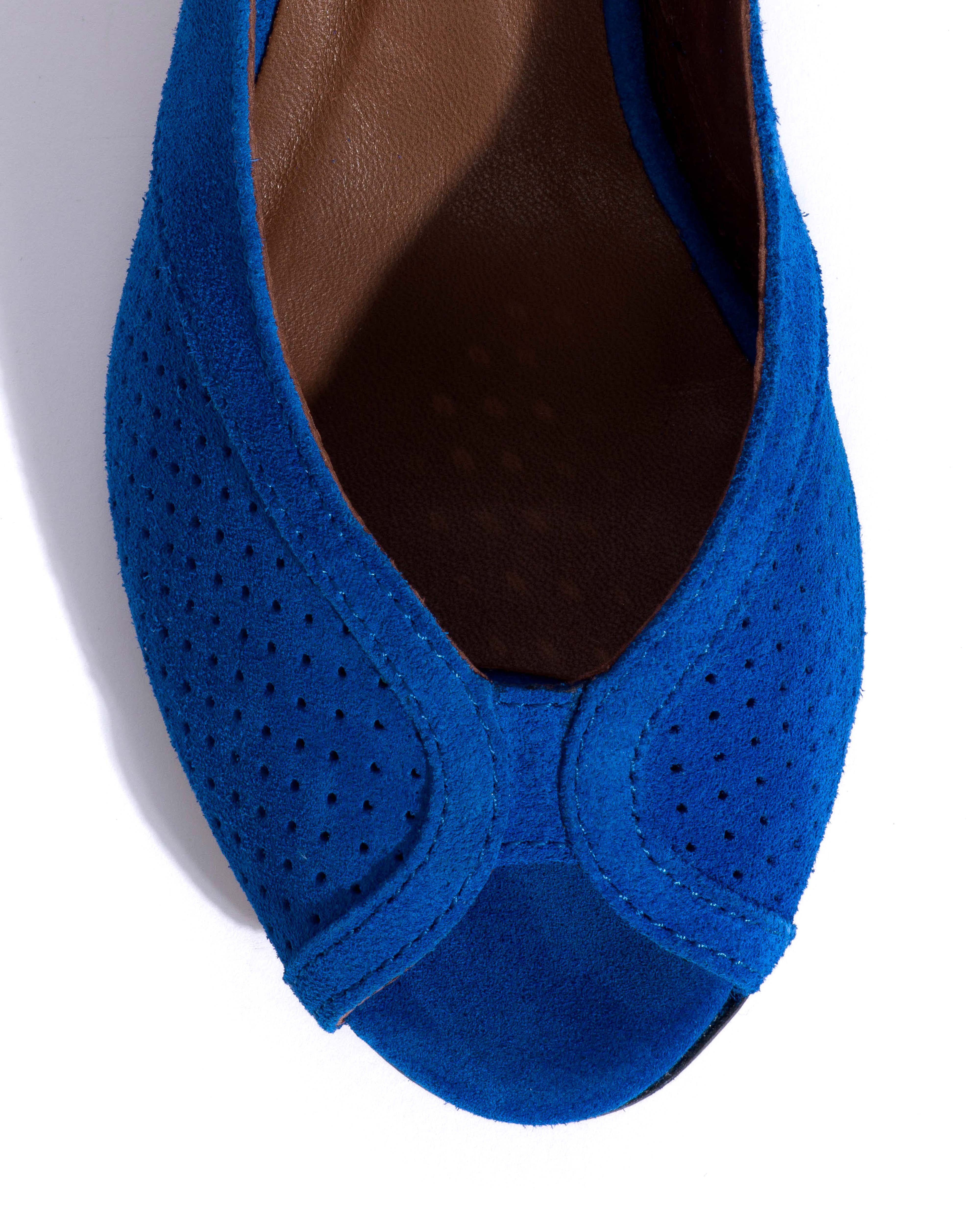 Tiffany stiletto Calf suede Electric blue - Image 5