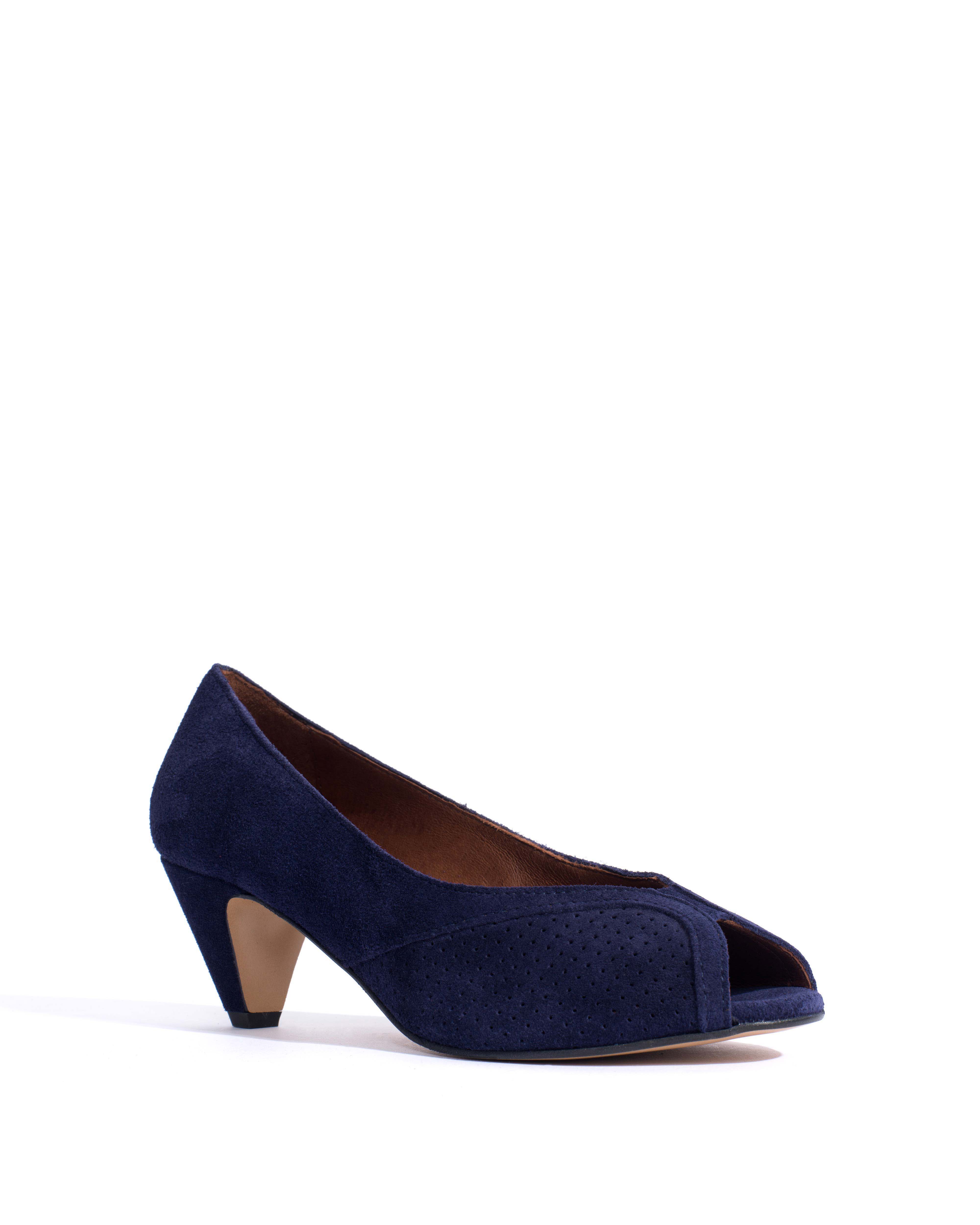 Tiffany stiletto Calf suede Ink blue - Image 2