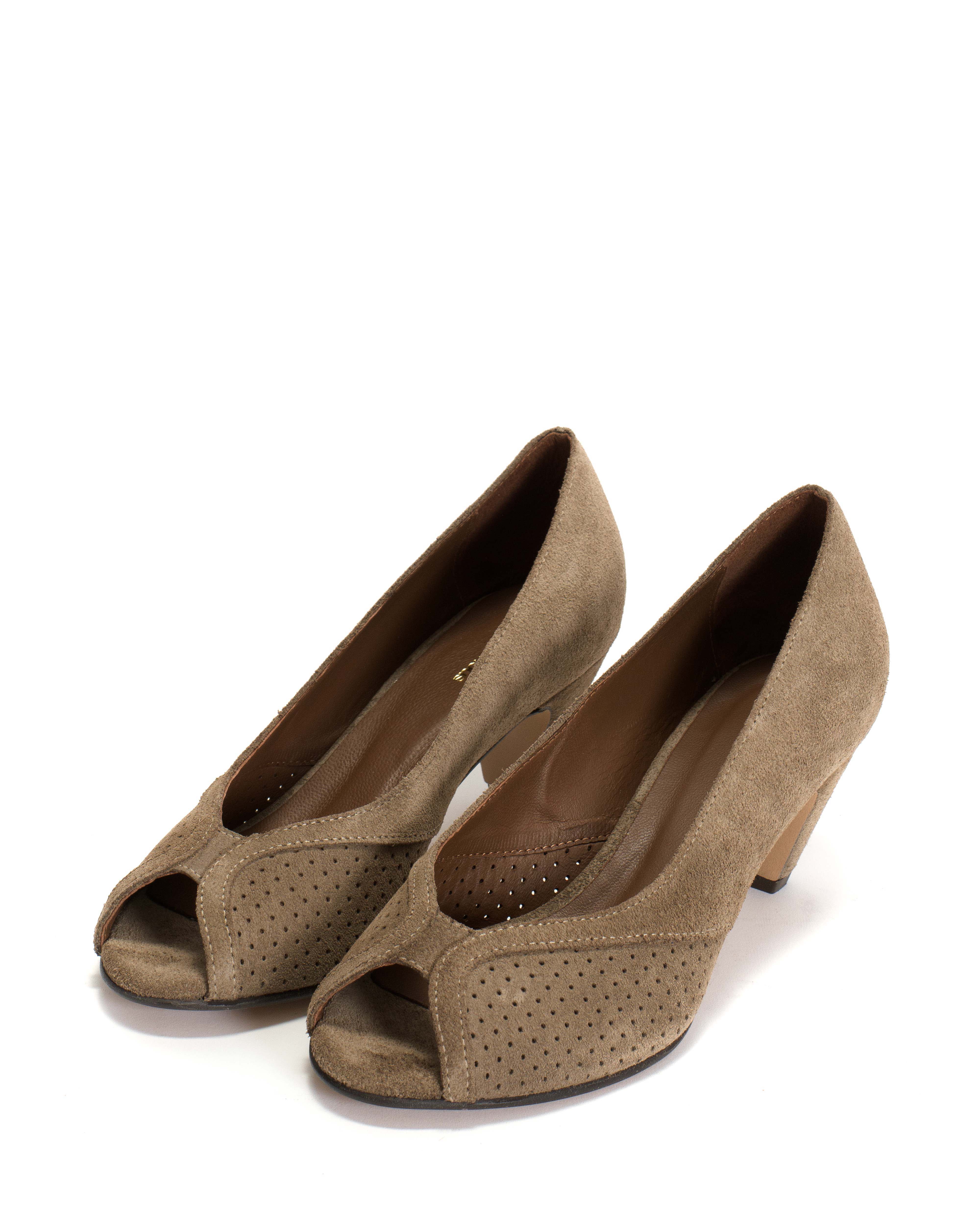 Tiffany stiletto Calf suede Mushroom - Image 2