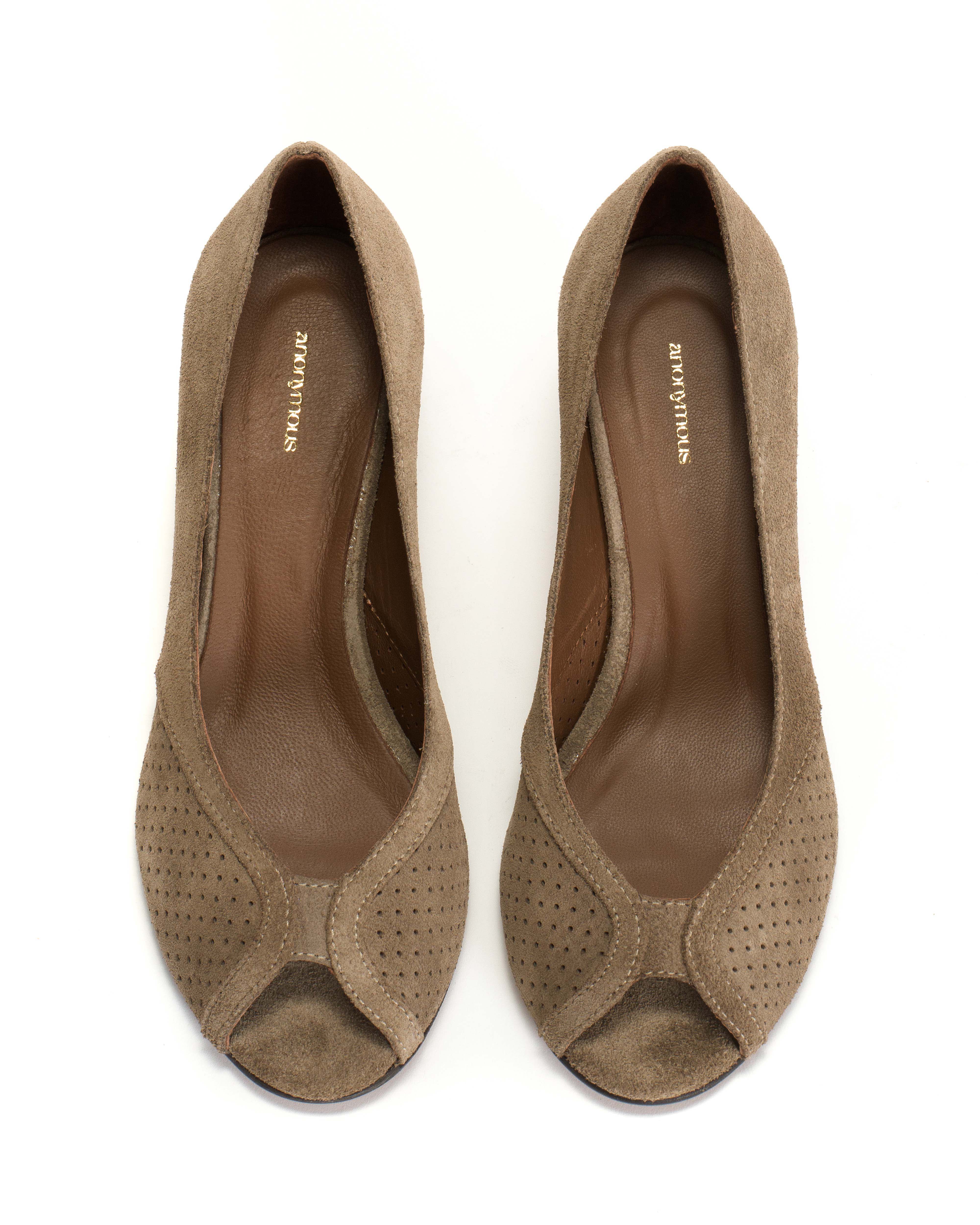 Tiffany stiletto Calf suede Mushroom - Image 3
