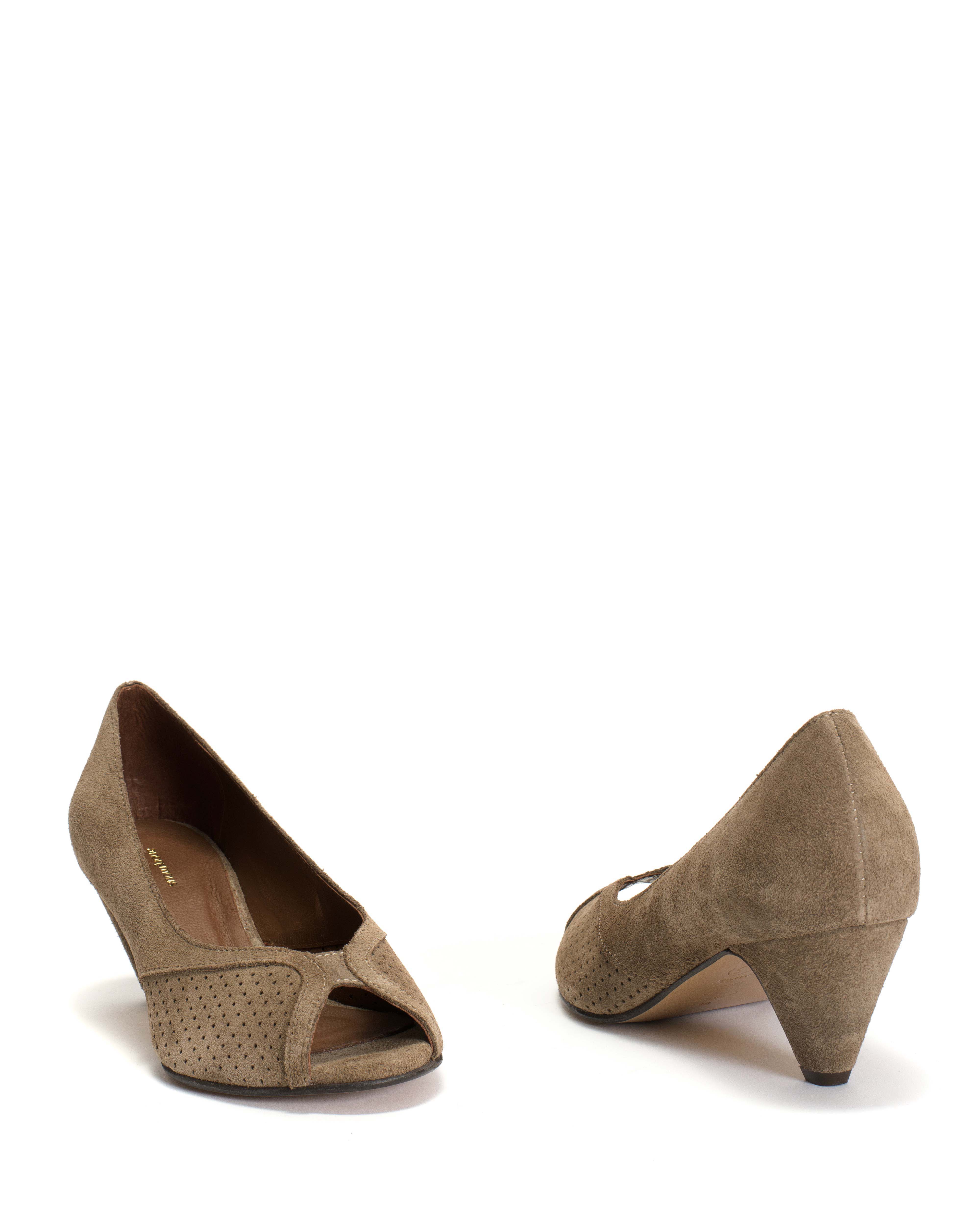 Tiffany stiletto Calf suede Mushroom - Image 5