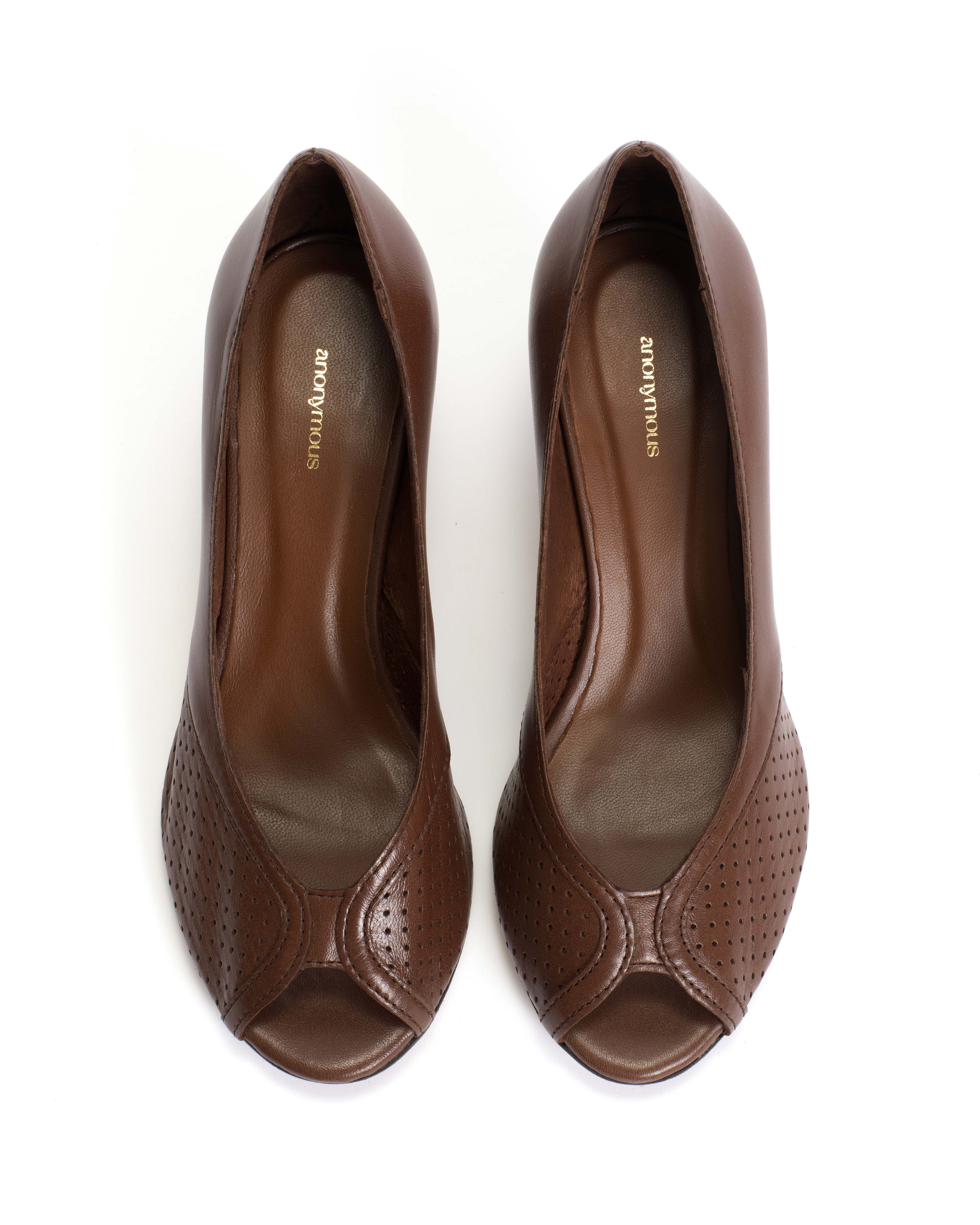 Tiffany stiletto Shiny lamb Chocolate - Image 3