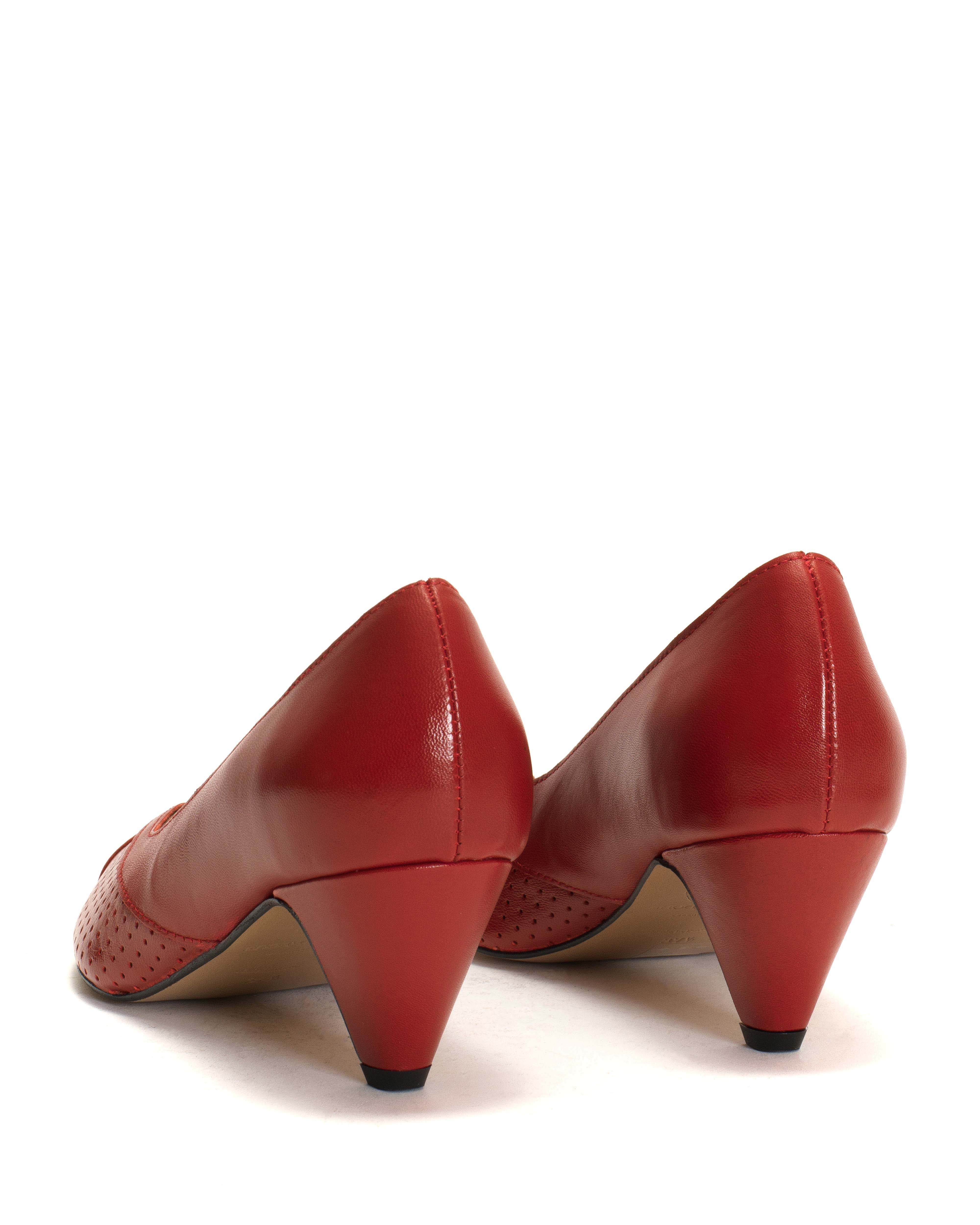Tiffany stiletto Shiny lamb Ruby red - Image 5