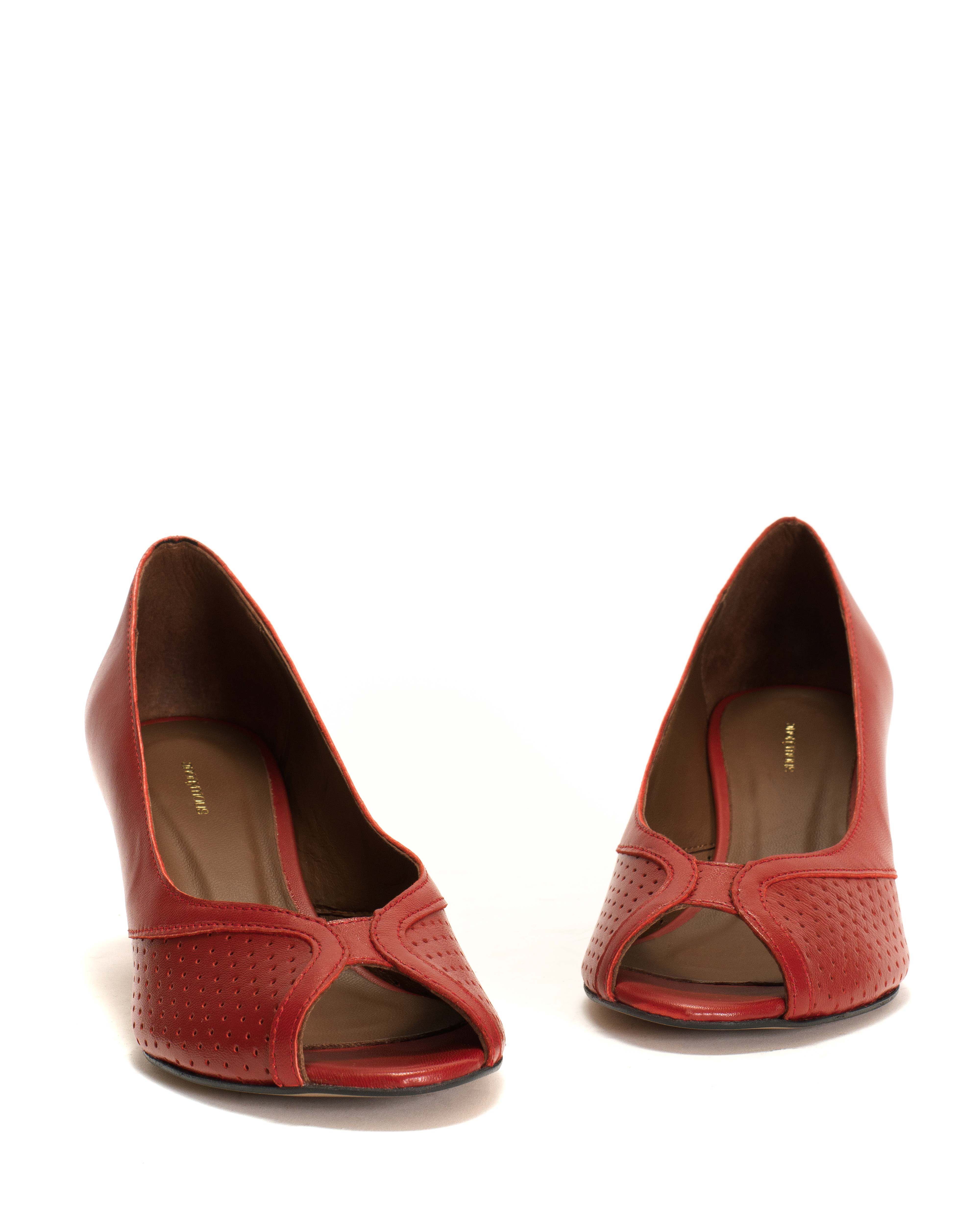 Tiffany stiletto Shiny lamb Ruby red - Image 6
