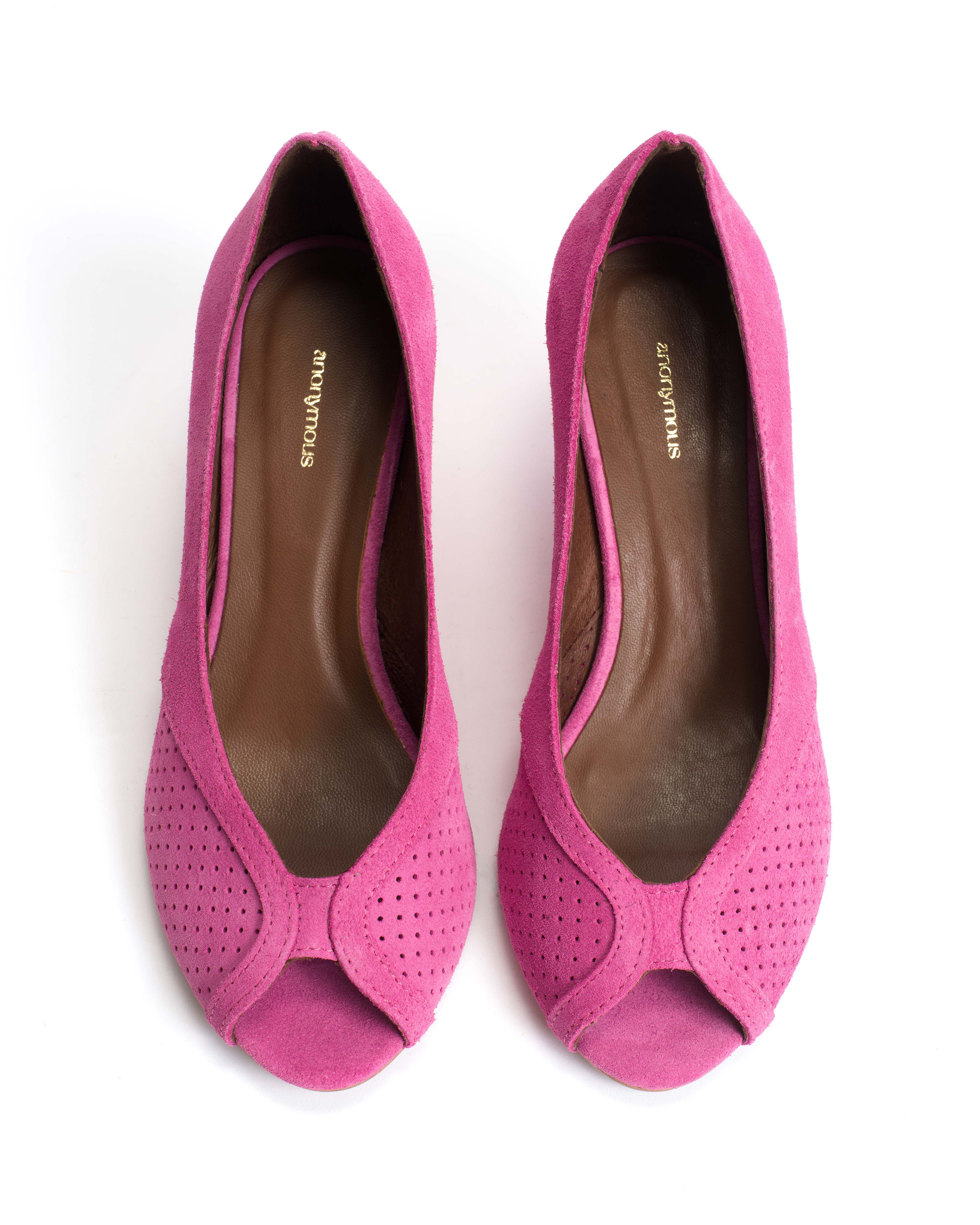 Tiffany triangle Calf suede Raspberry sorbet - Image 3