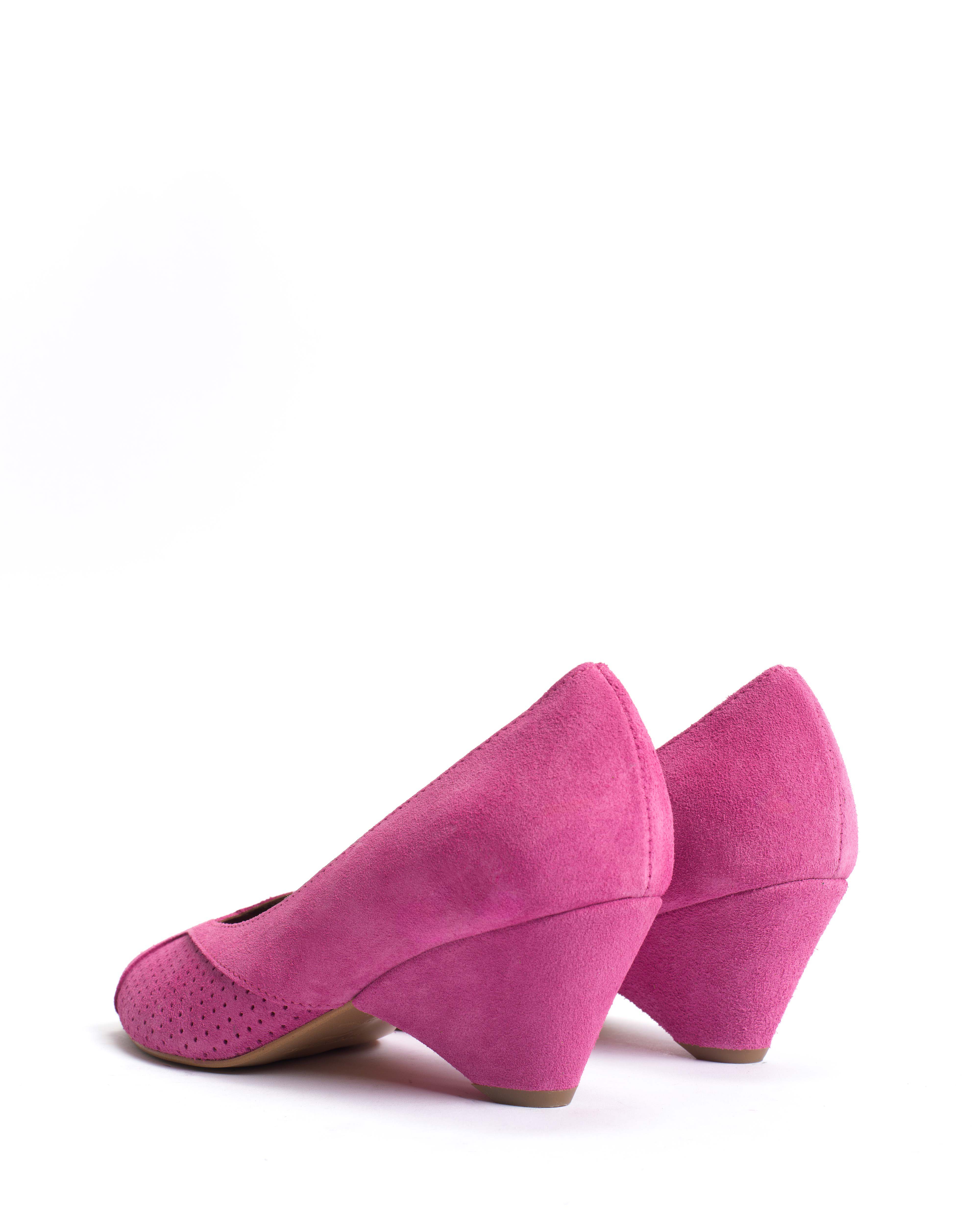 Tiffany triangle Calf suede Raspberry sorbet - Image 4