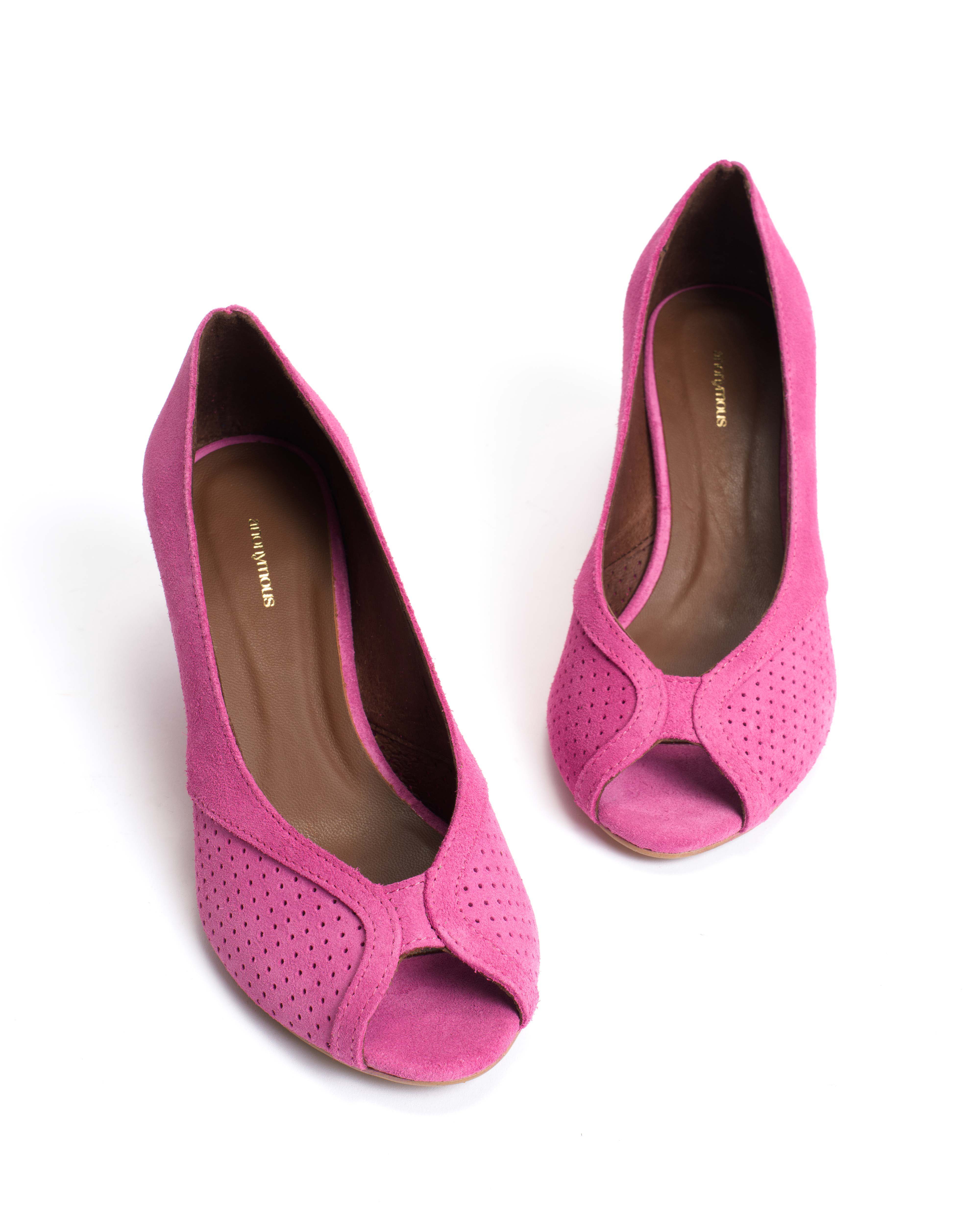 Tiffany triangle Calf suede Raspberry sorbet - Image 5