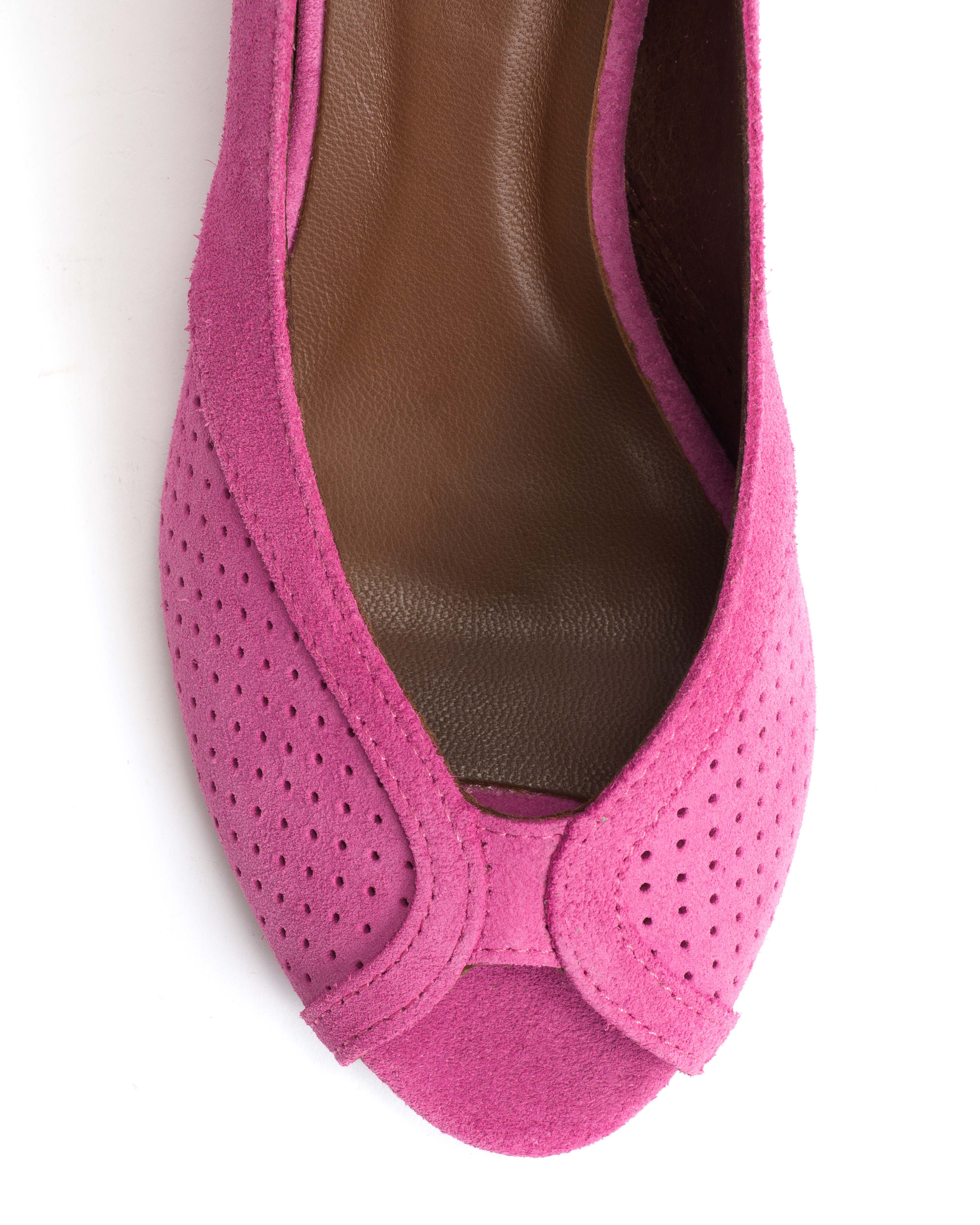 Tiffany triangle Calf suede Raspberry sorbet - Image 6