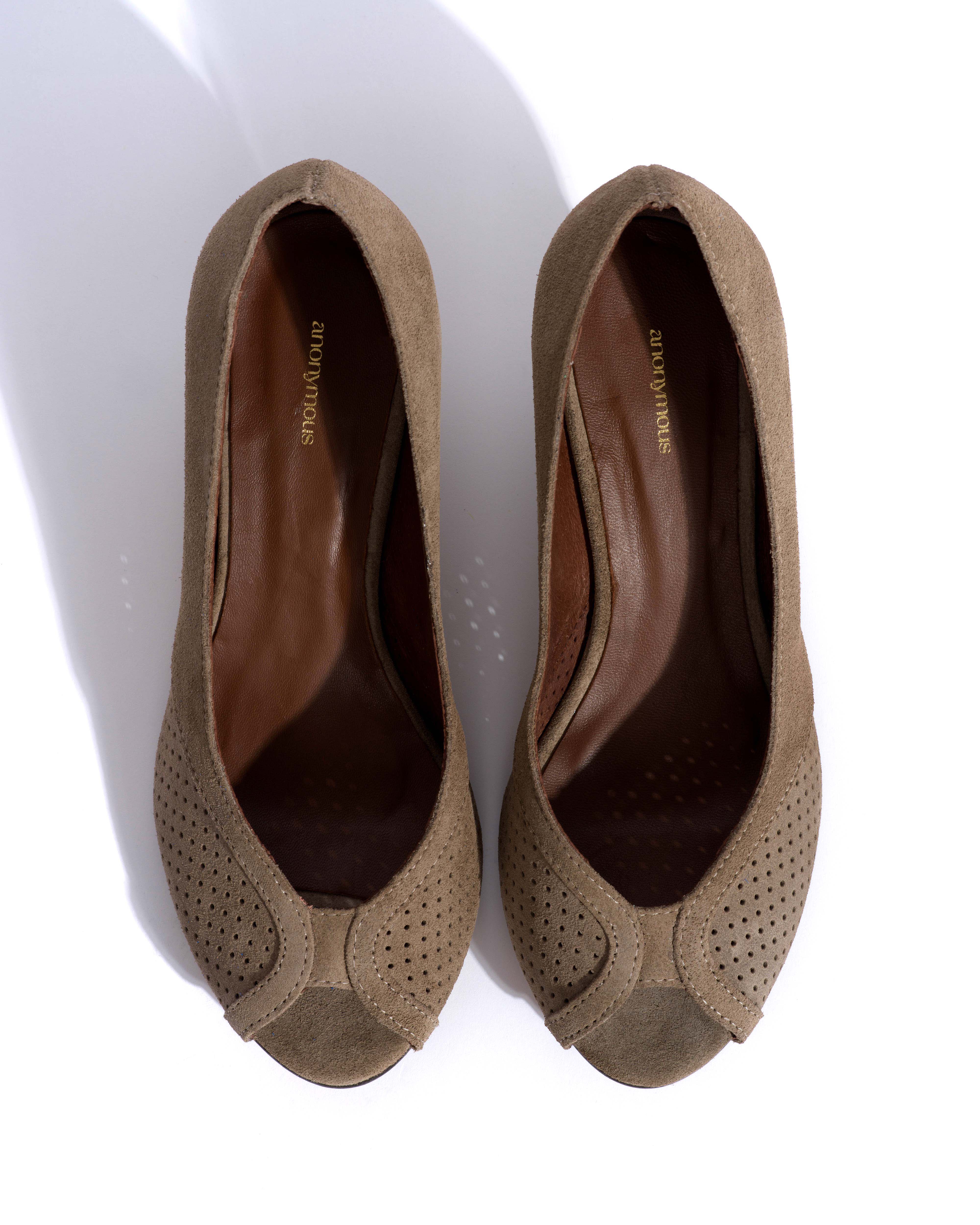 Tiffany triangle Calf suede Mushroom - Image 4