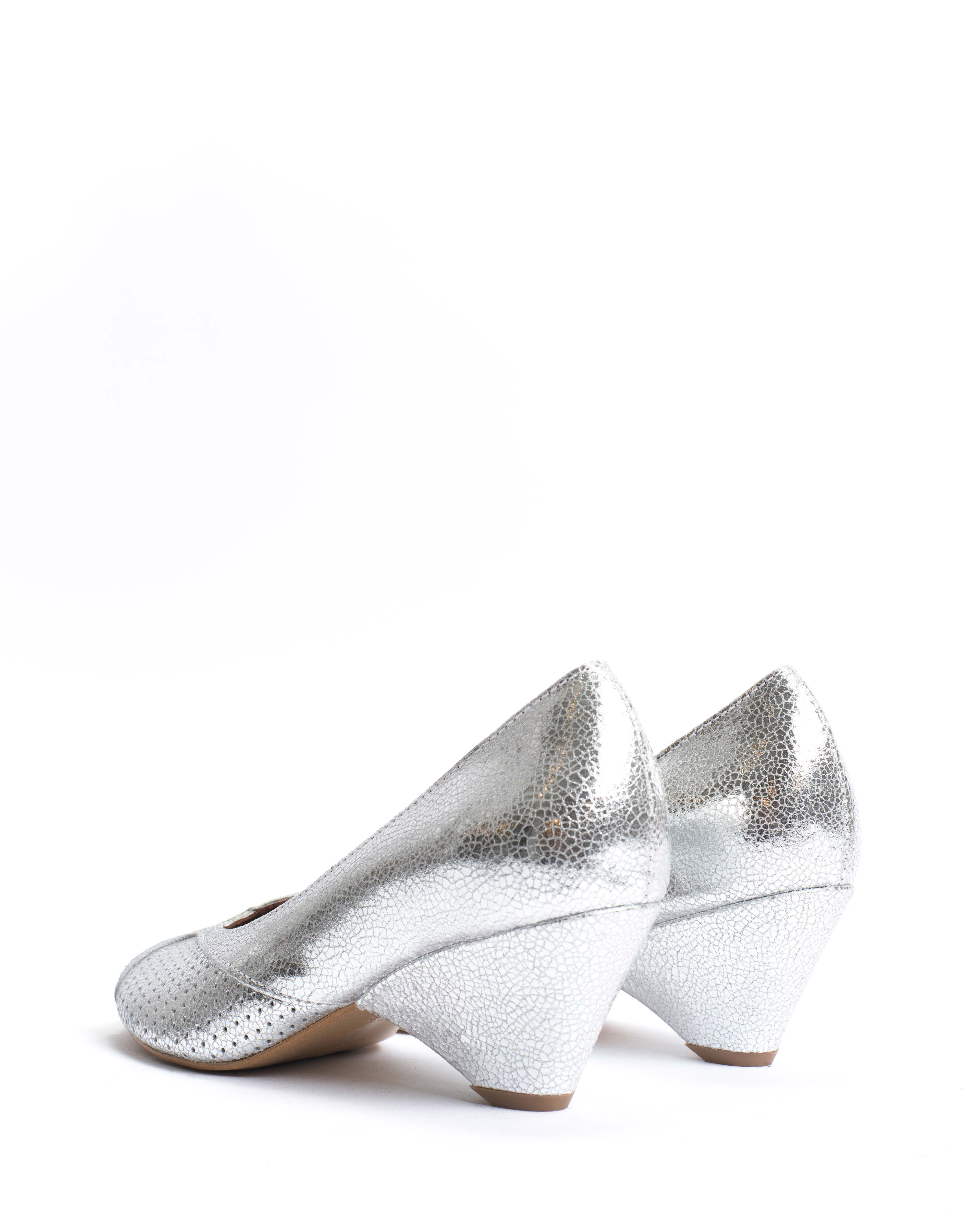 Tiffany triangle Crackled metallic goat Silver - Image 4