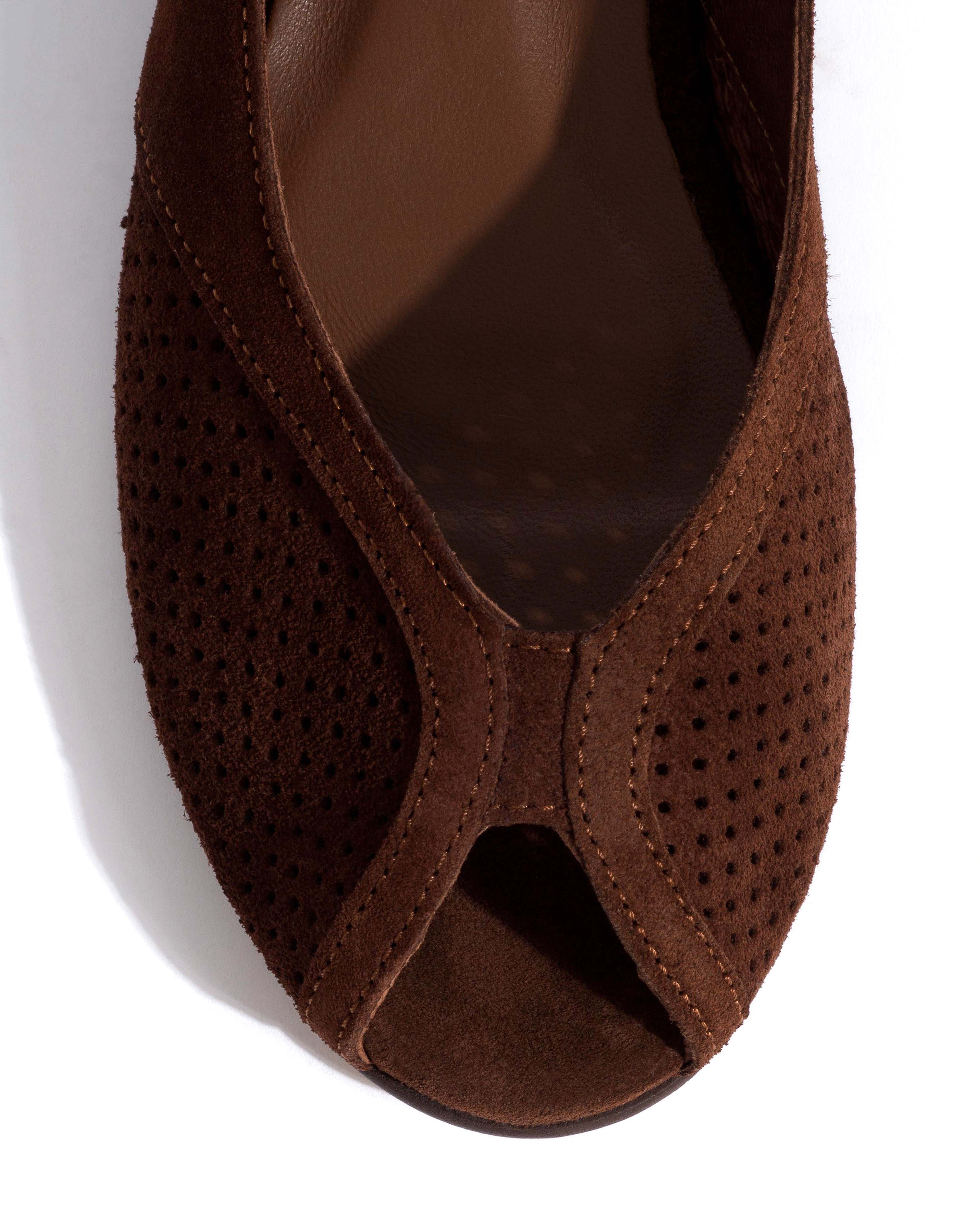 Tiffy Calf suede Chocolate - Image 5