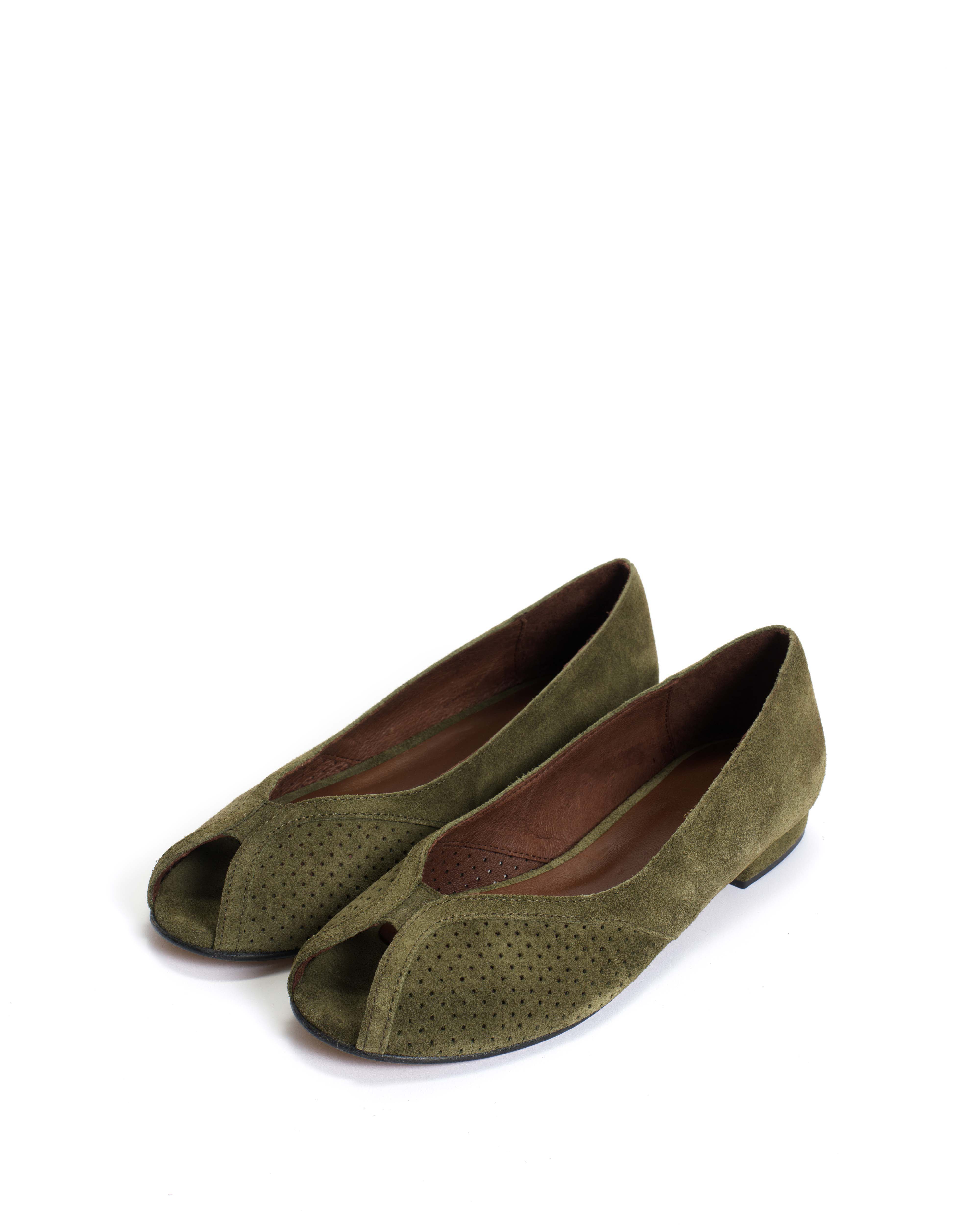 Tiffy Calf suede Olive green - Image 2