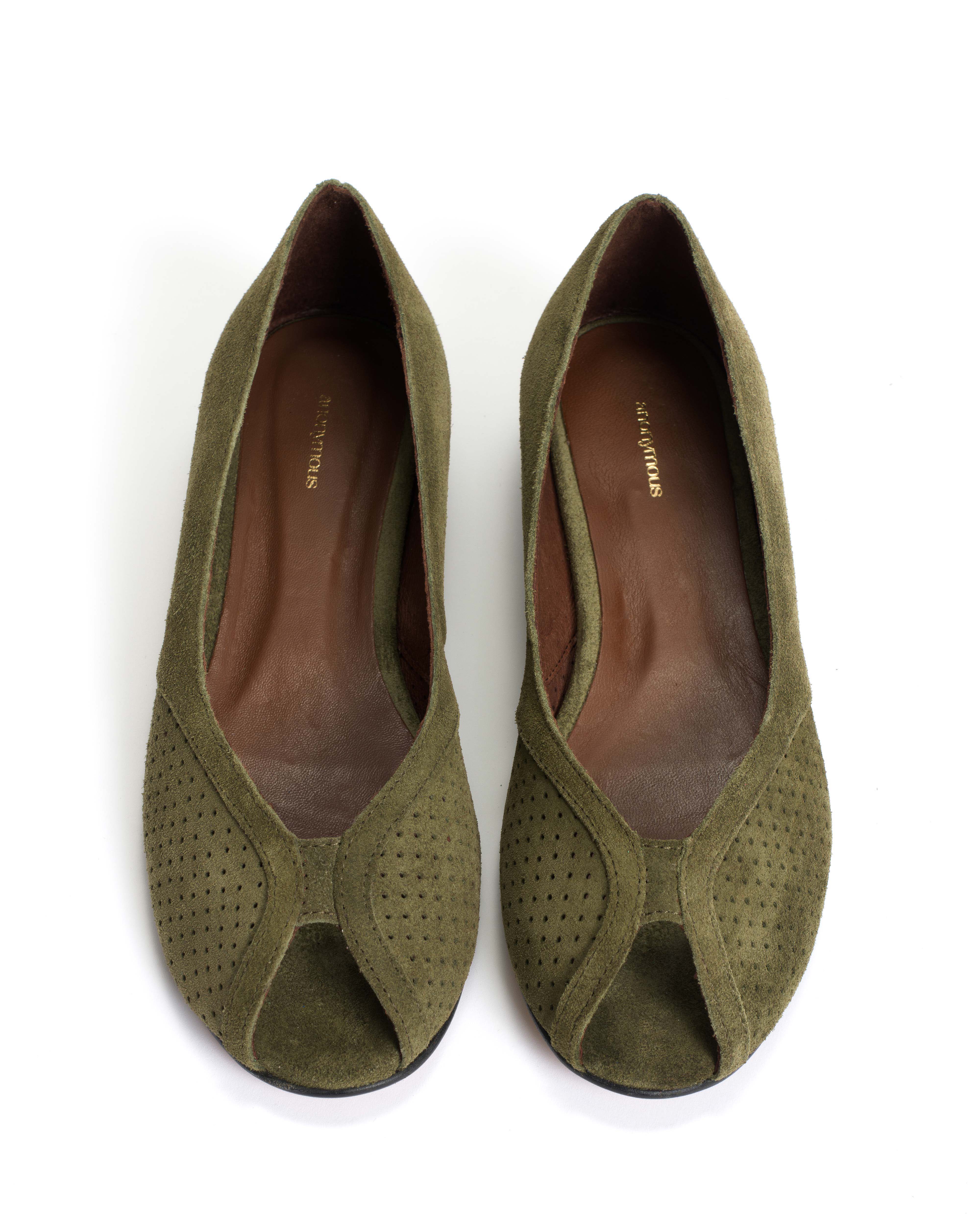 Tiffy Calf suede Olive green - Image 4