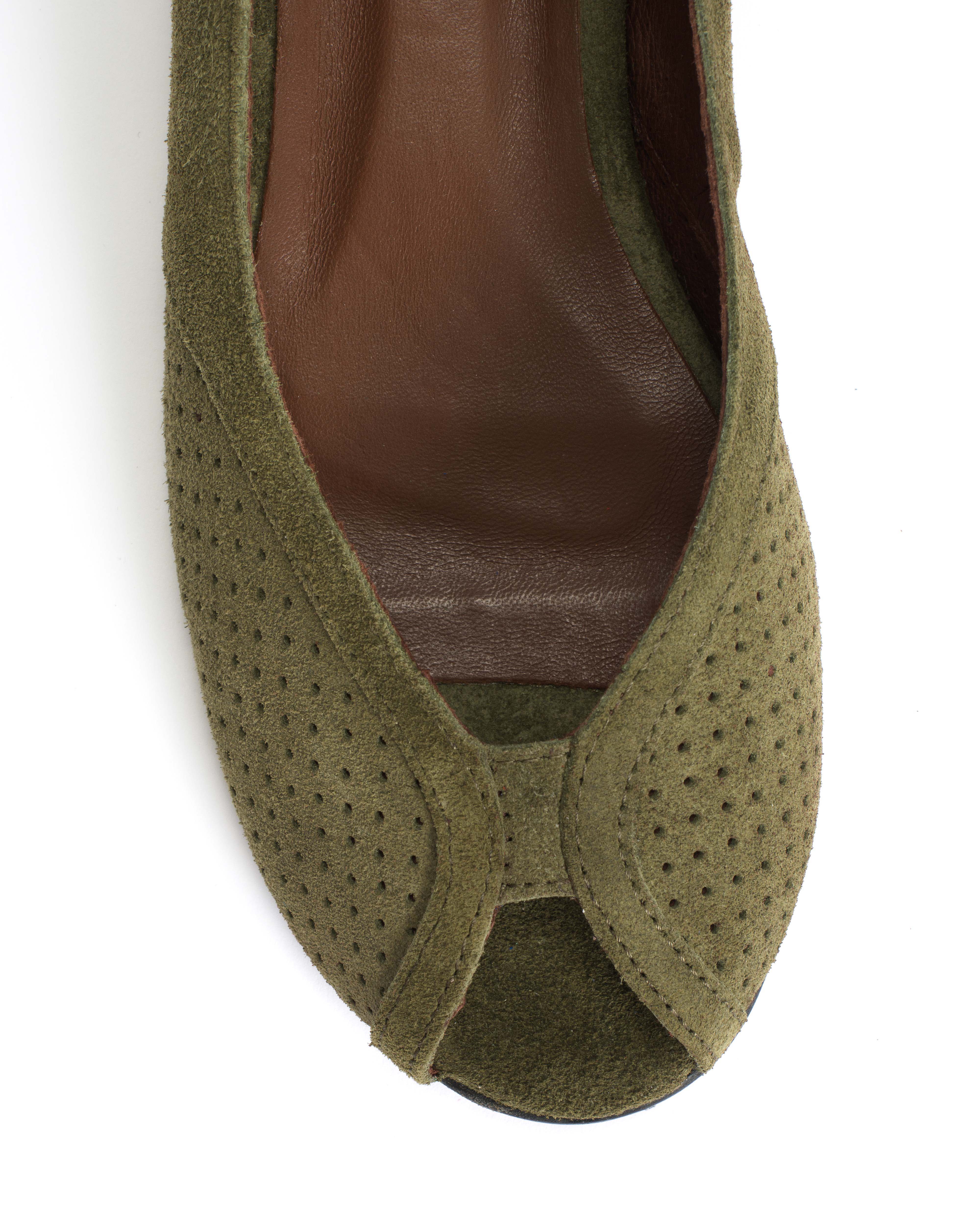 Tiffy Calf suede Olive green - Image 7