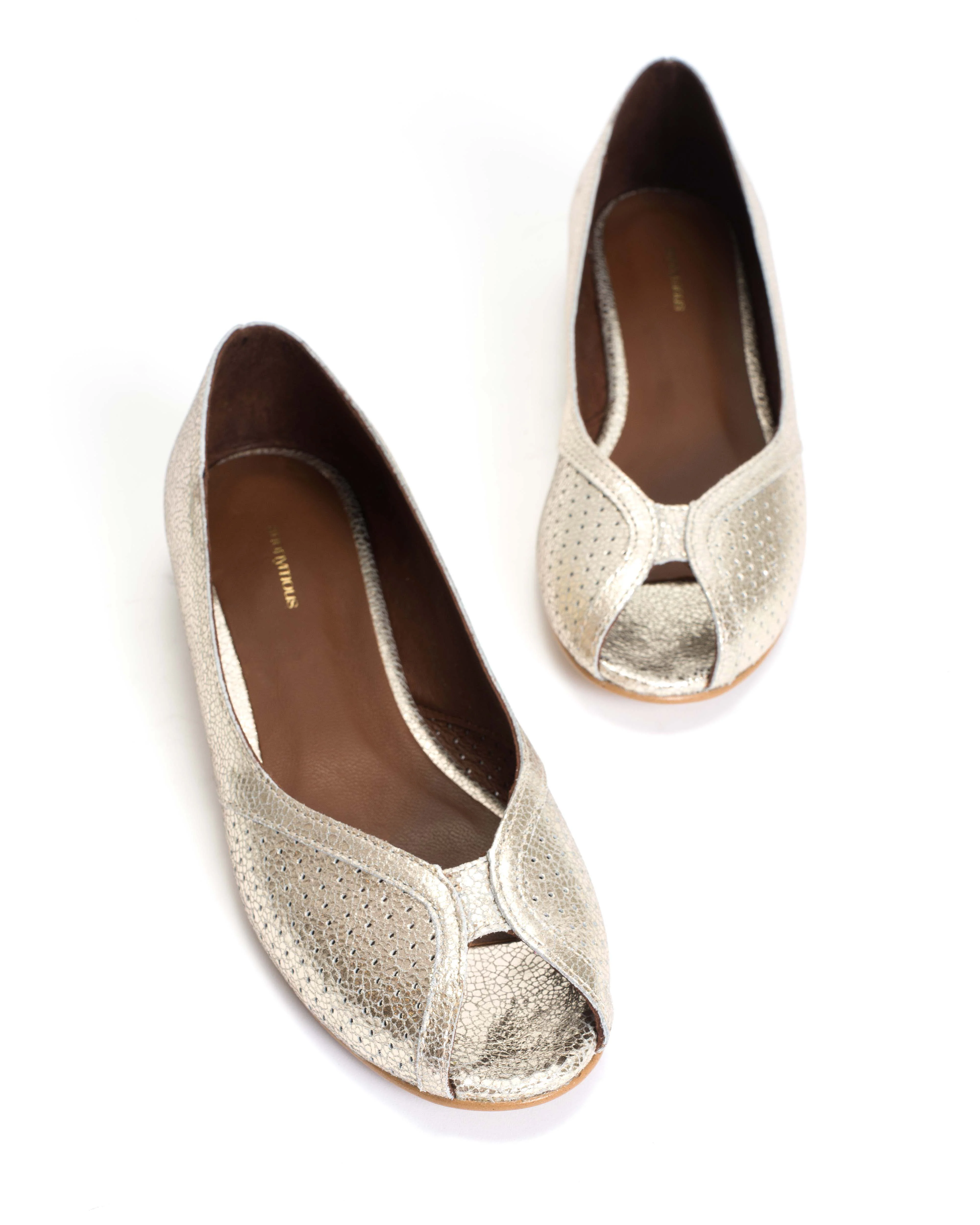 Tiffy Crackled metallic goat Champagne - Image 5