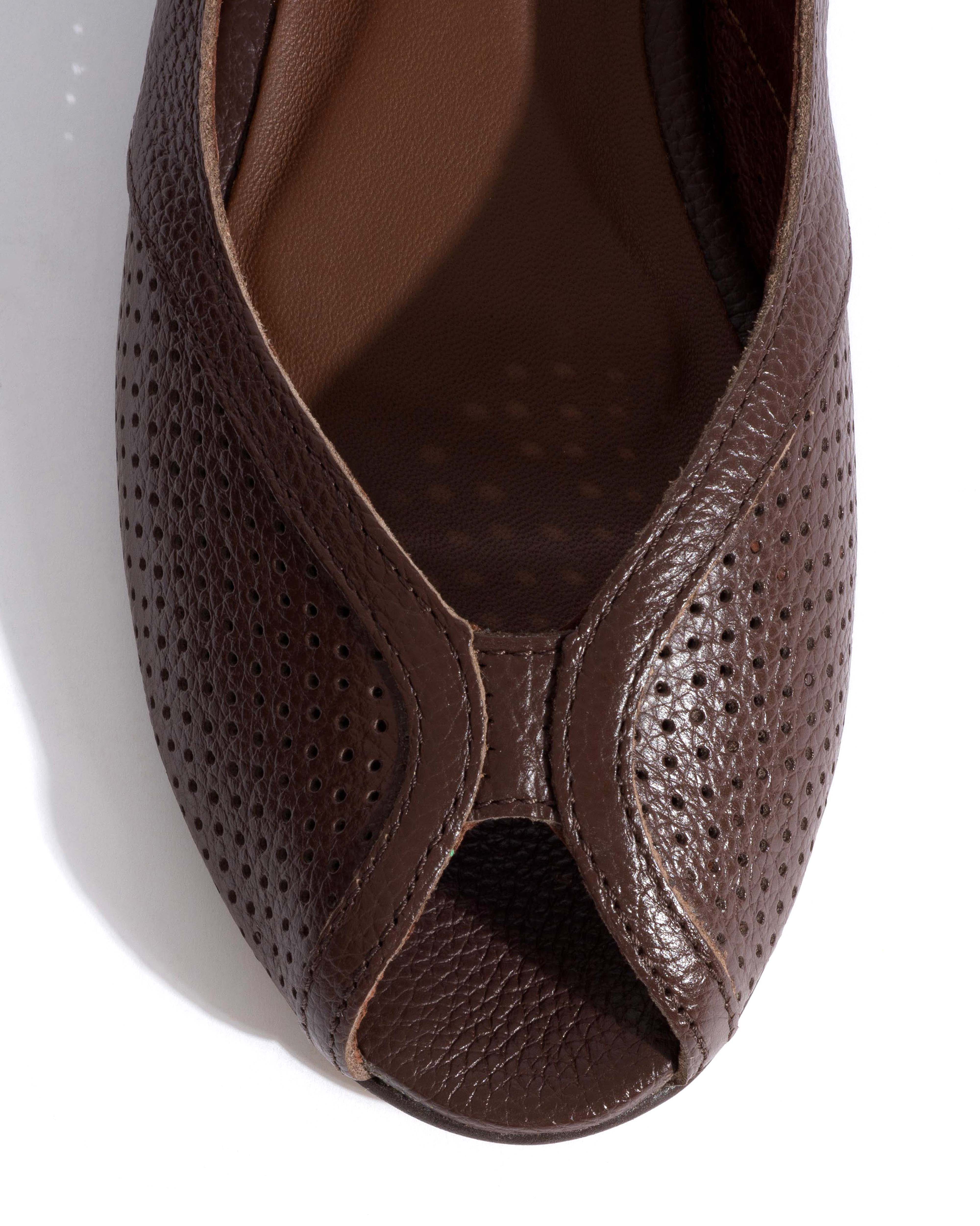 Tiffy Pebbled soft calf Chocolate - Image 5