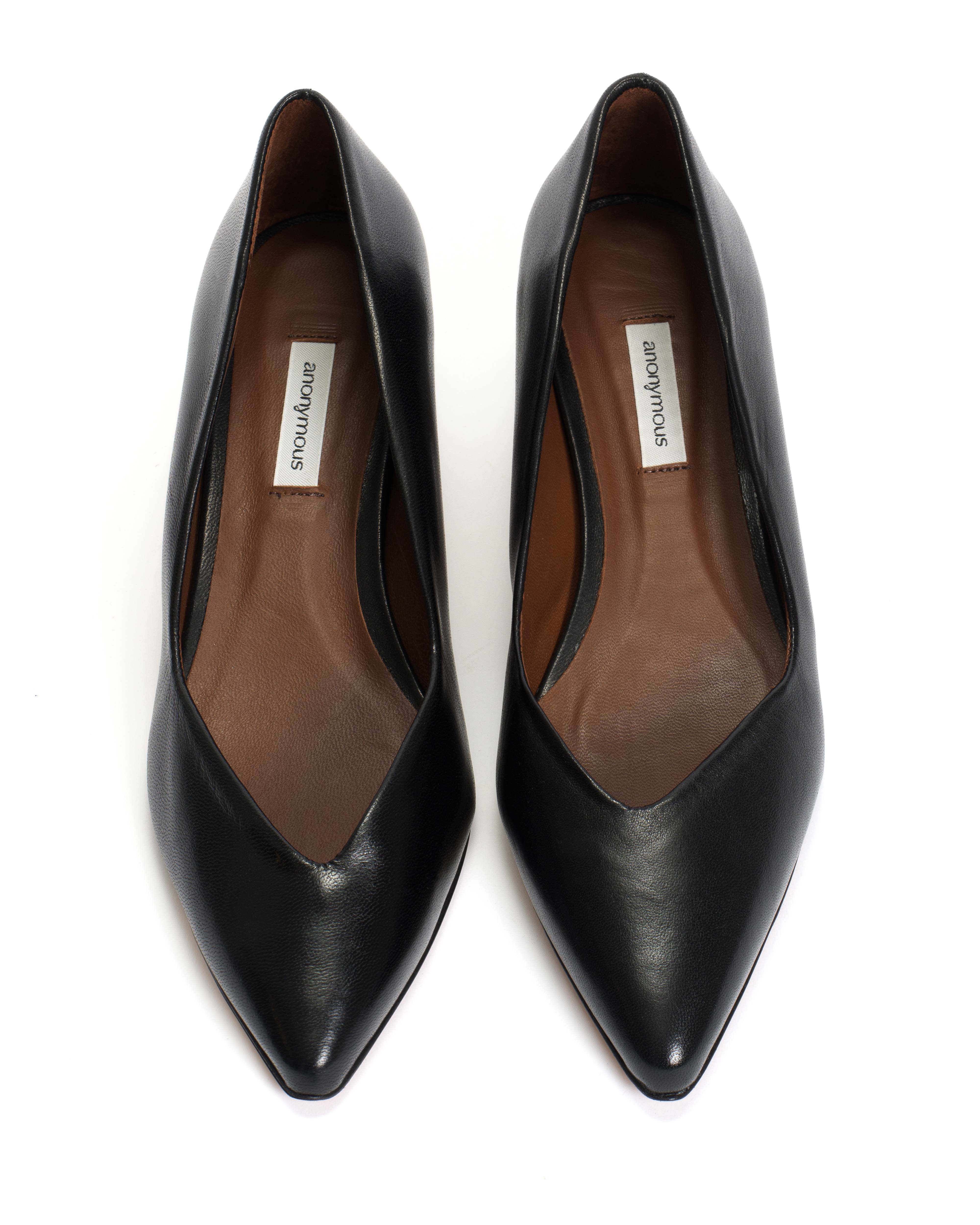 Trini 40 stiletto Shiny lamb Black - Image 3
