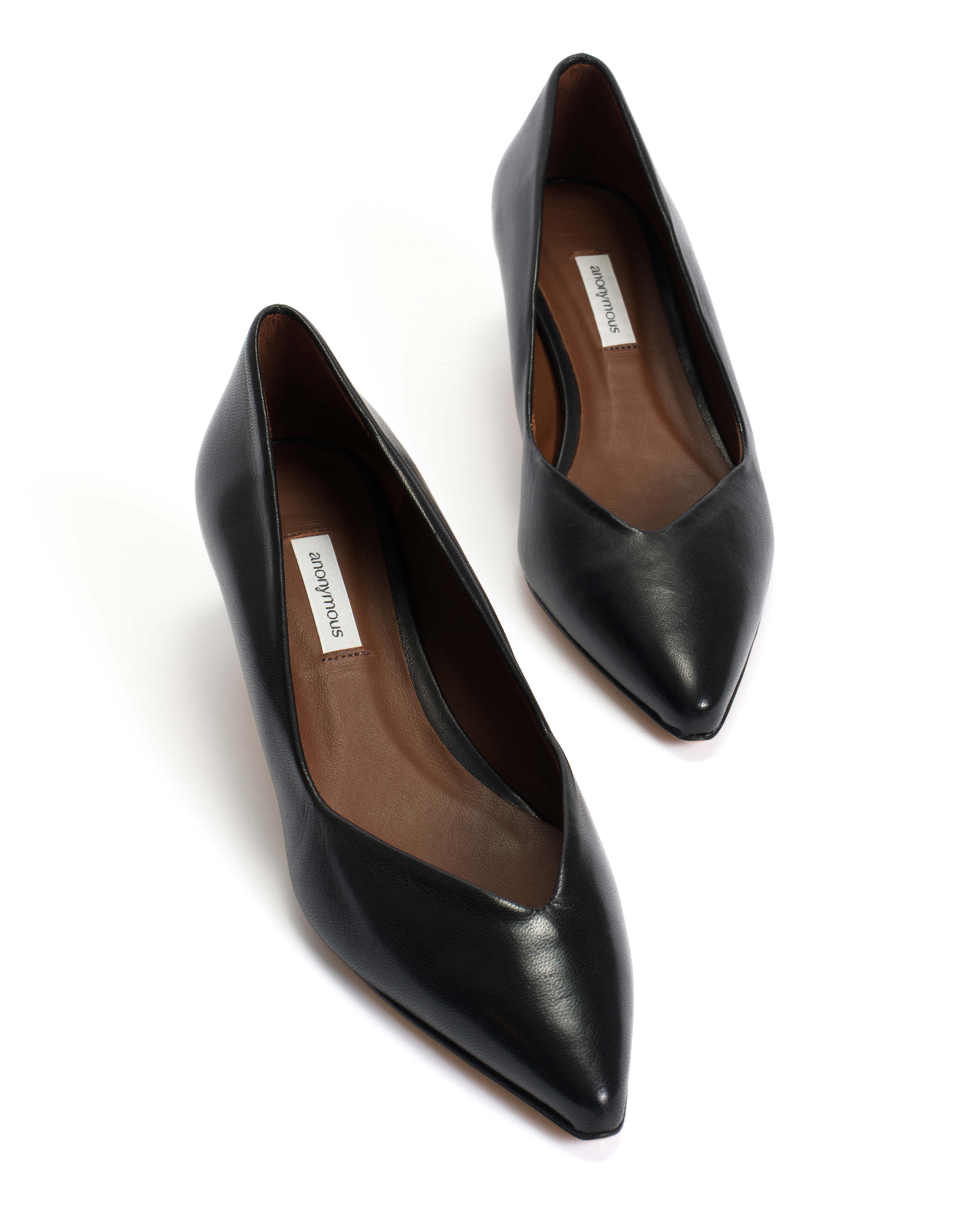Trini 40 stiletto Shiny lamb Black - Image 5