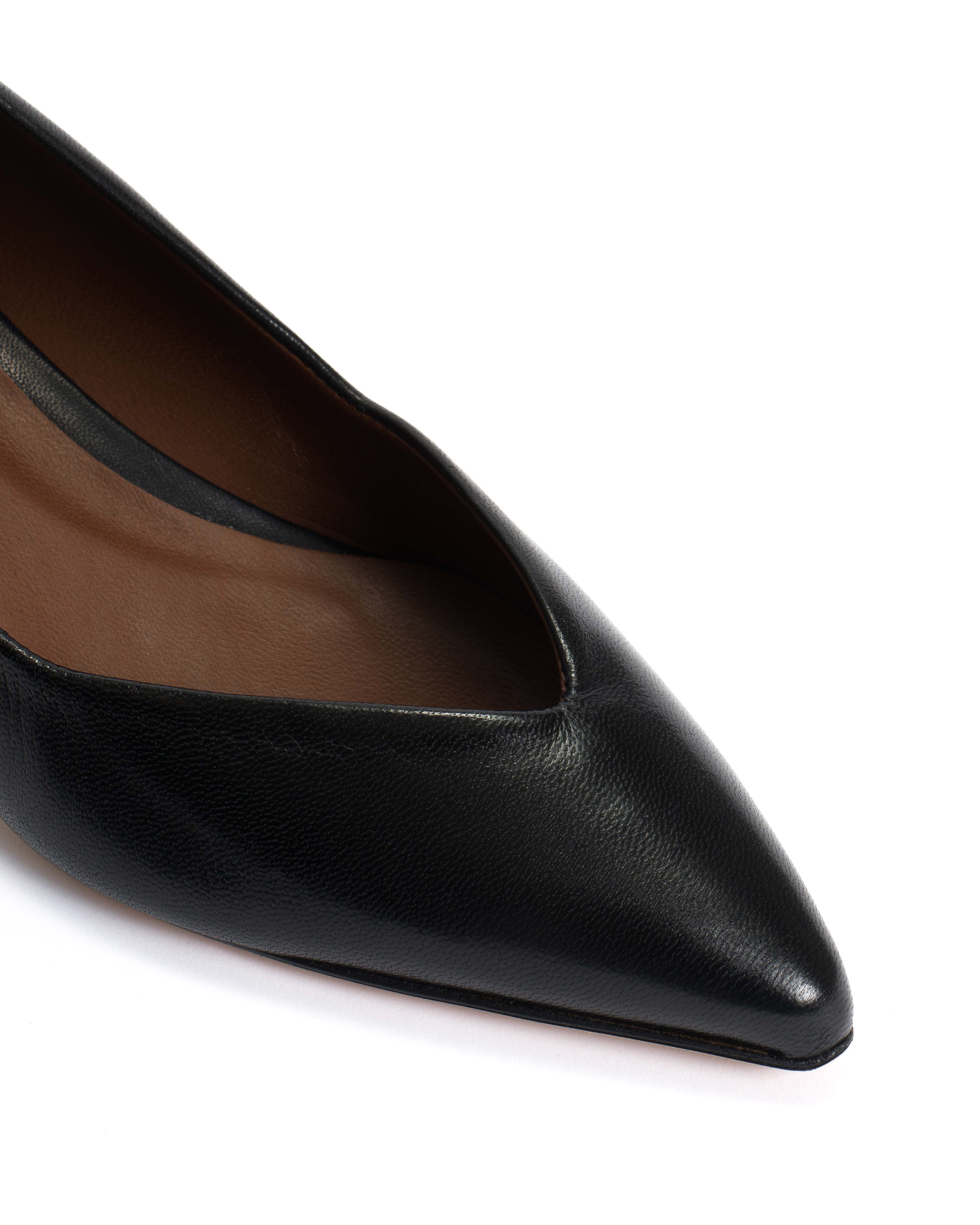 Trini 40 stiletto Shiny lamb Black - Image 6