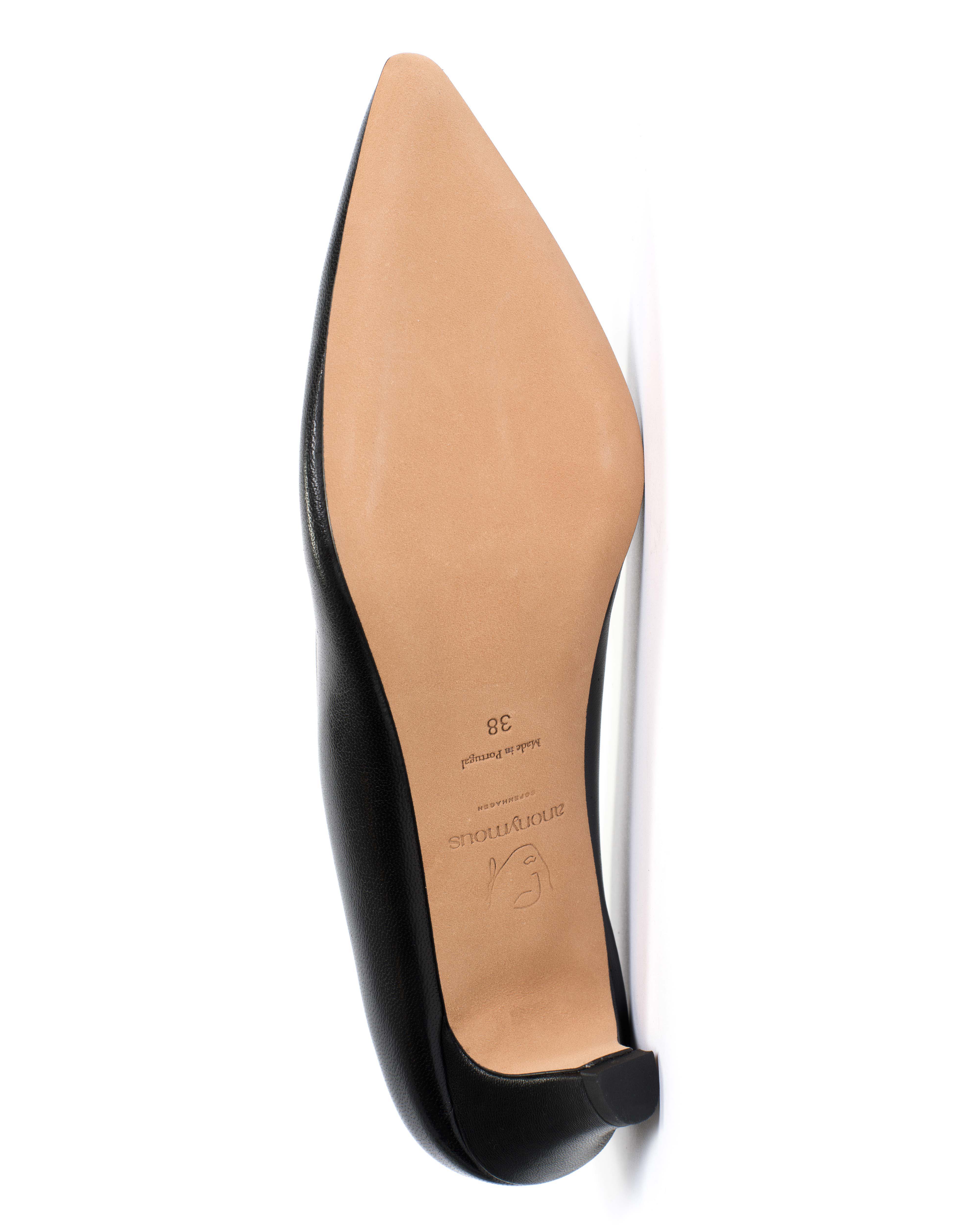 Trini 40 stiletto Shiny lamb Black - Image 8