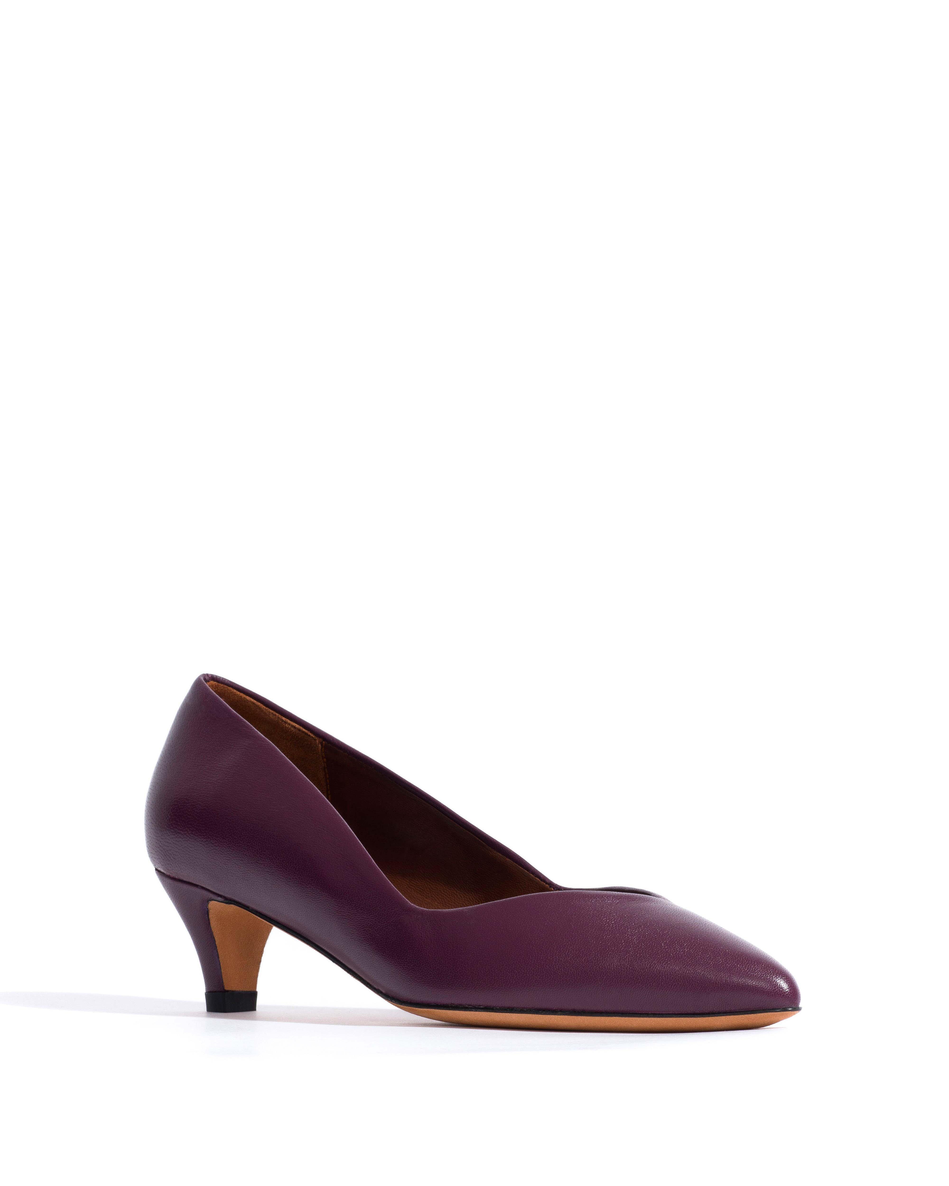 Trini 40 stiletto Shiny lamb Fig purple - Image 2