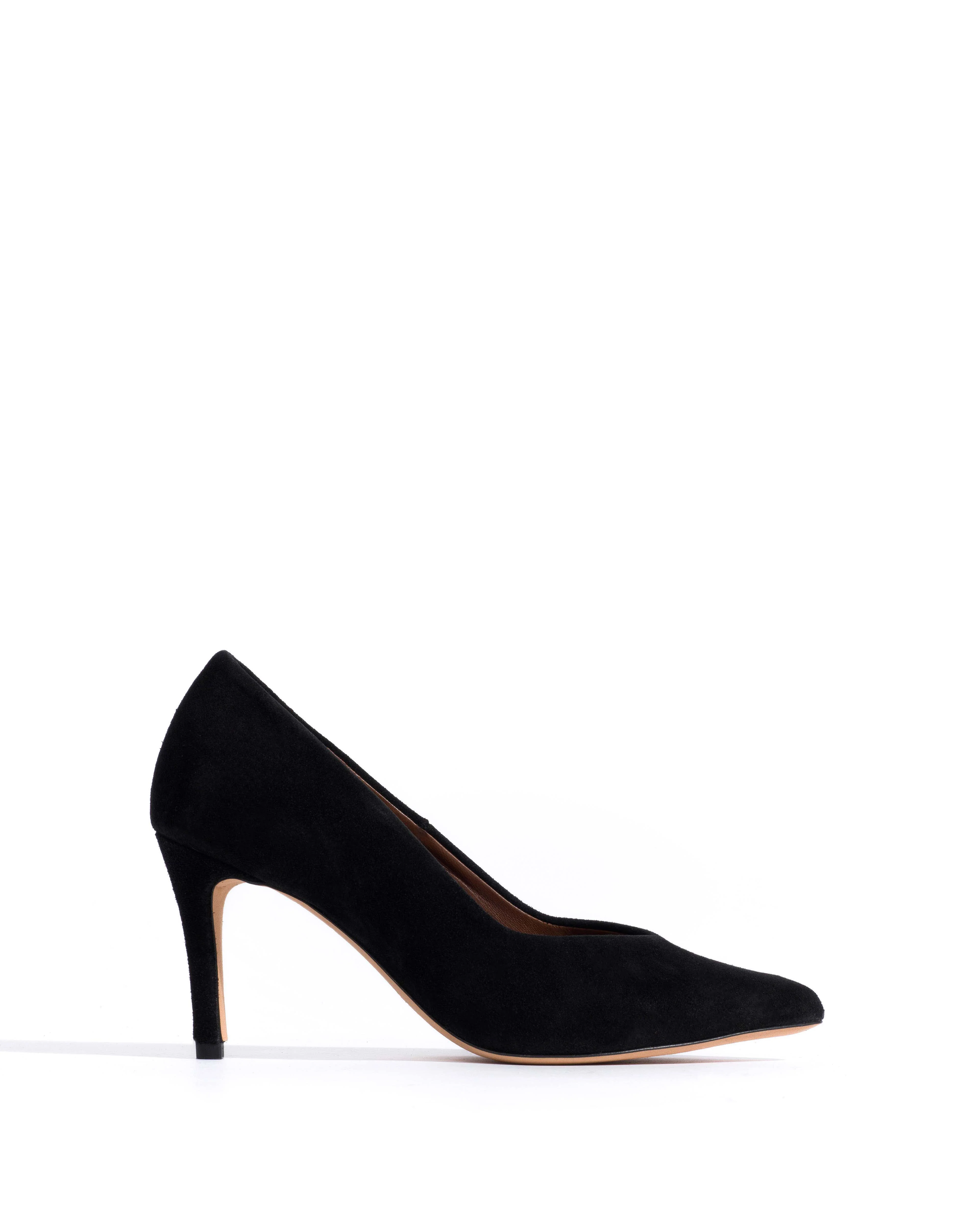 Trini 75 Calf suede Black