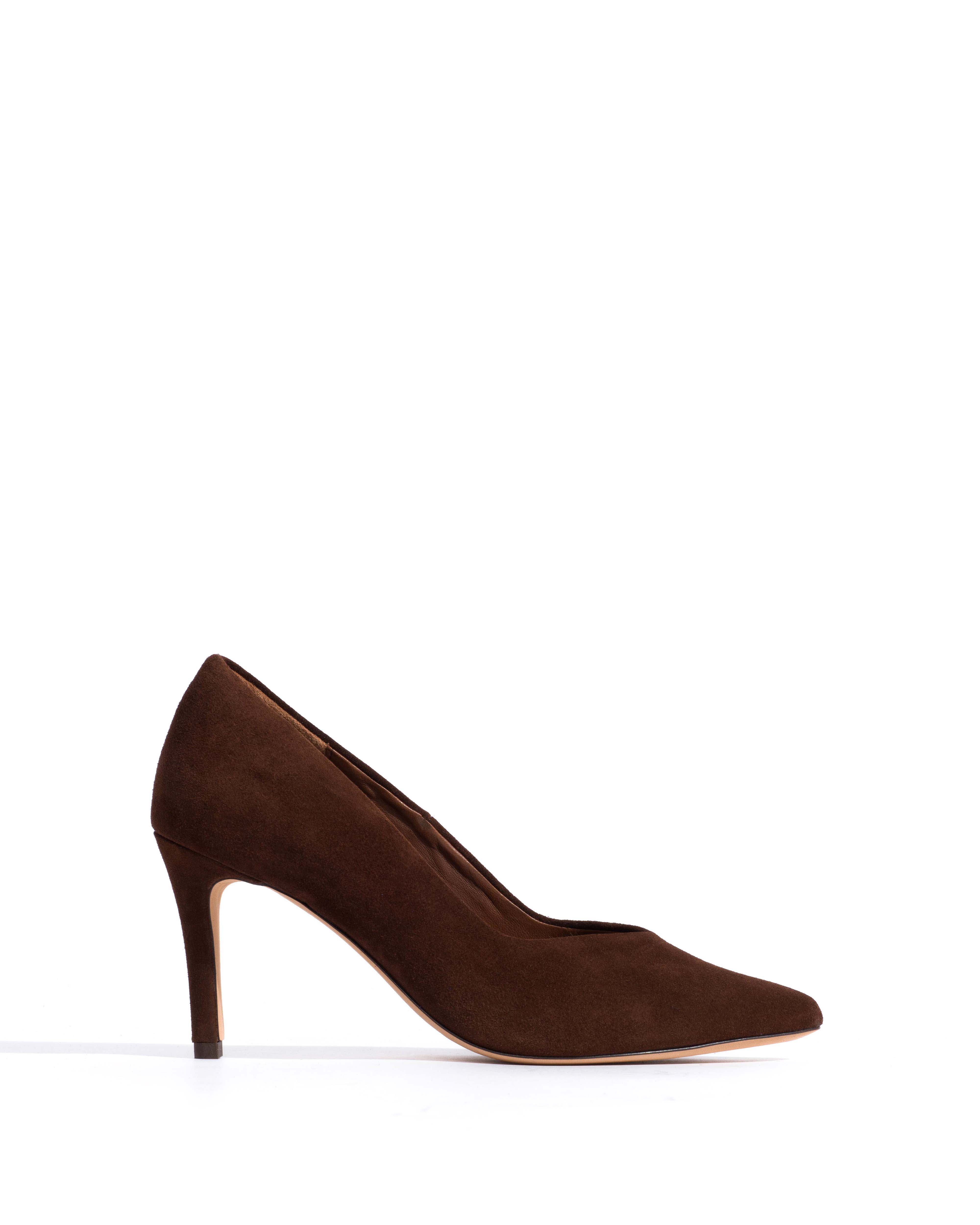 Trini 75 Calf suede Chocolate