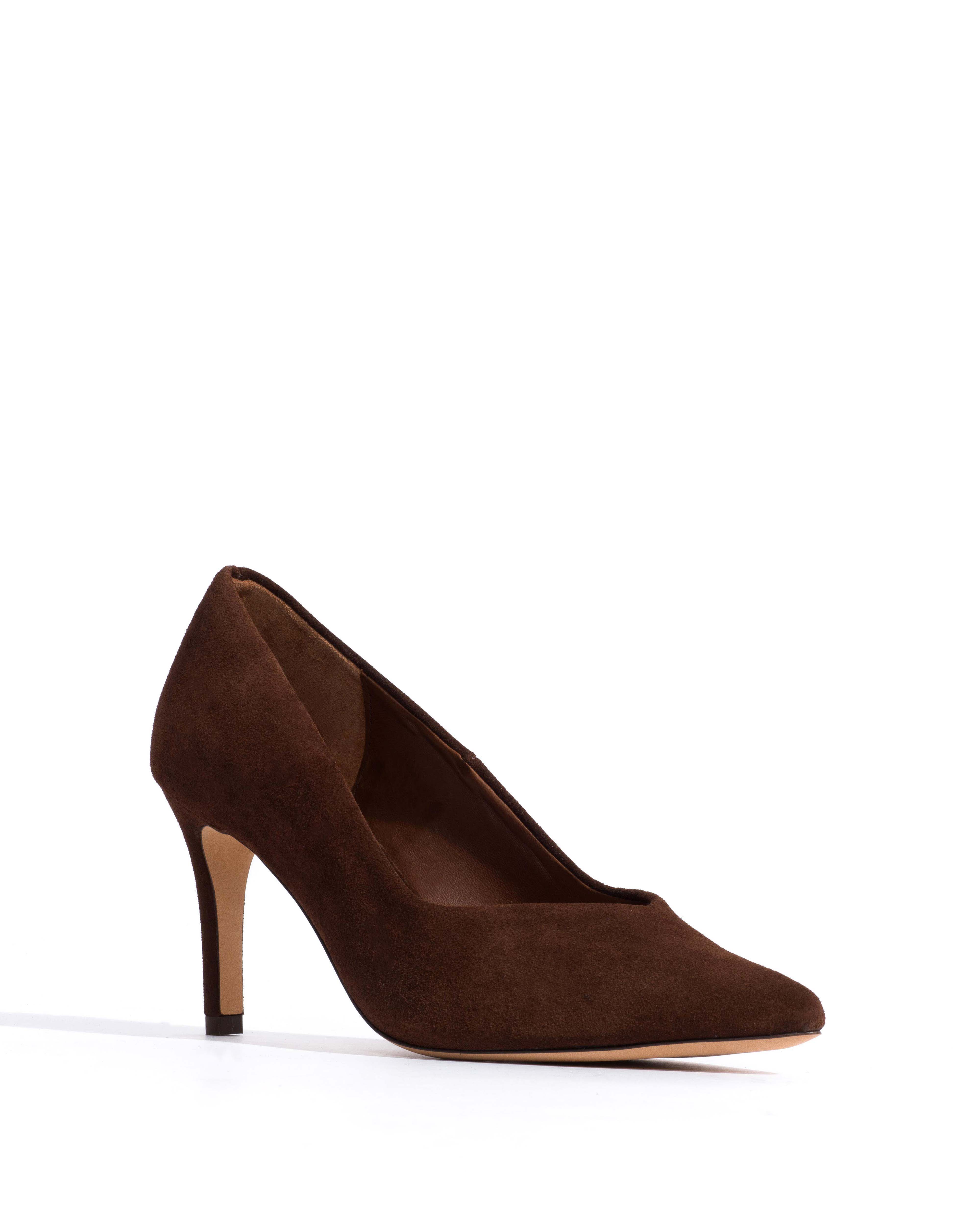 Trini 75 Calf suede Chocolate - Image 2