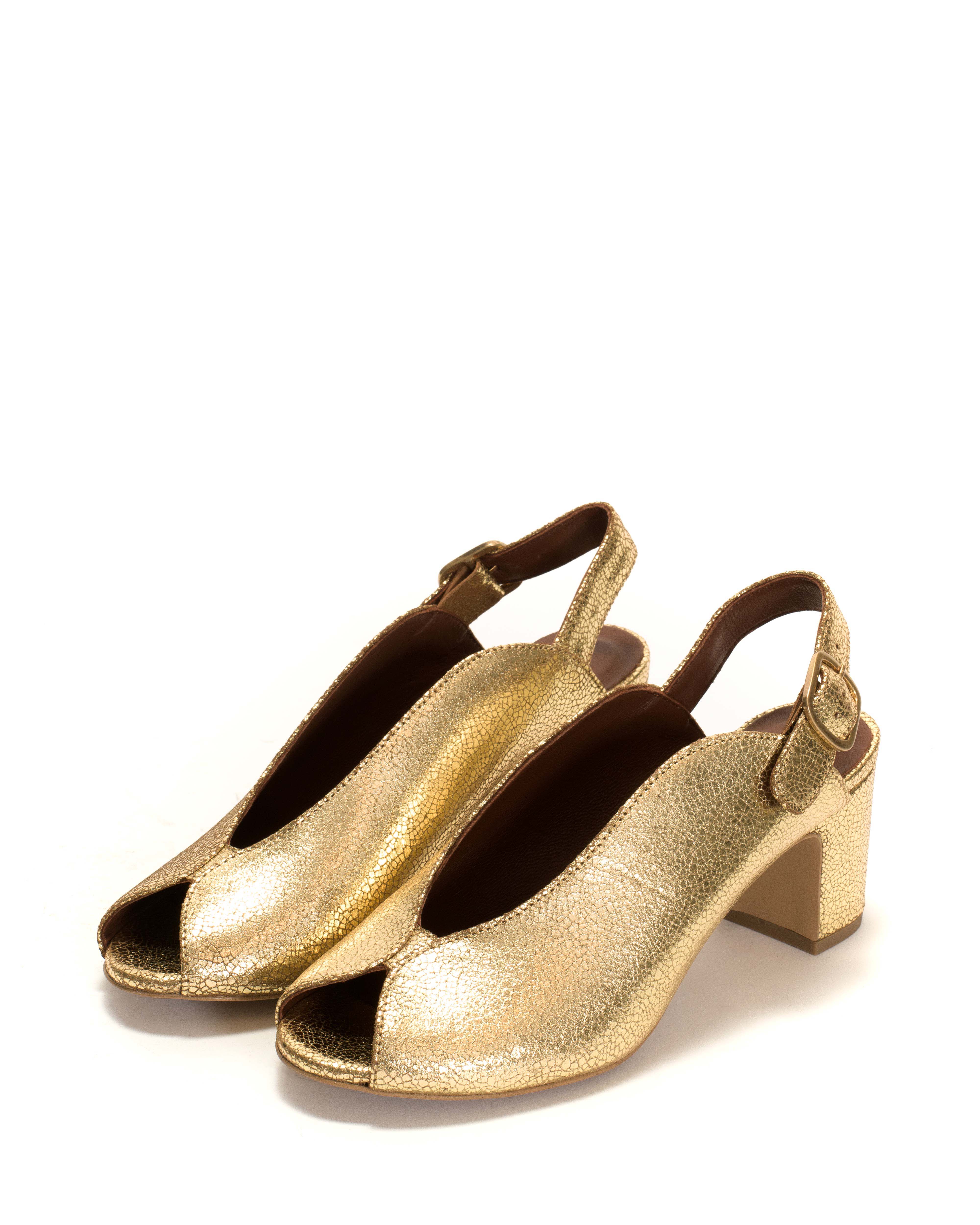 Trisia Crackled metallic goat Gold - Image 2