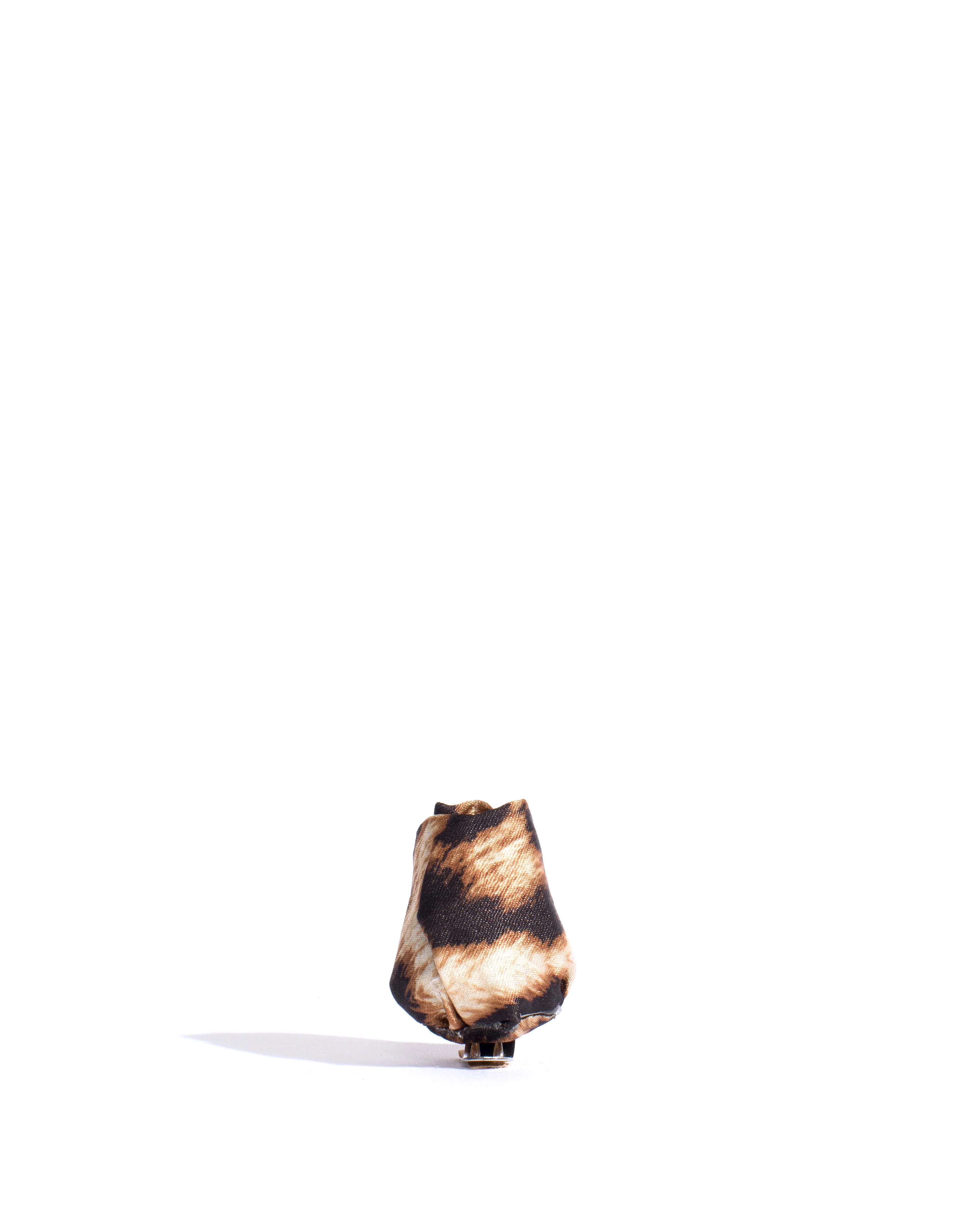 Tulip shoe clip Satin print Leopard - Image 2
