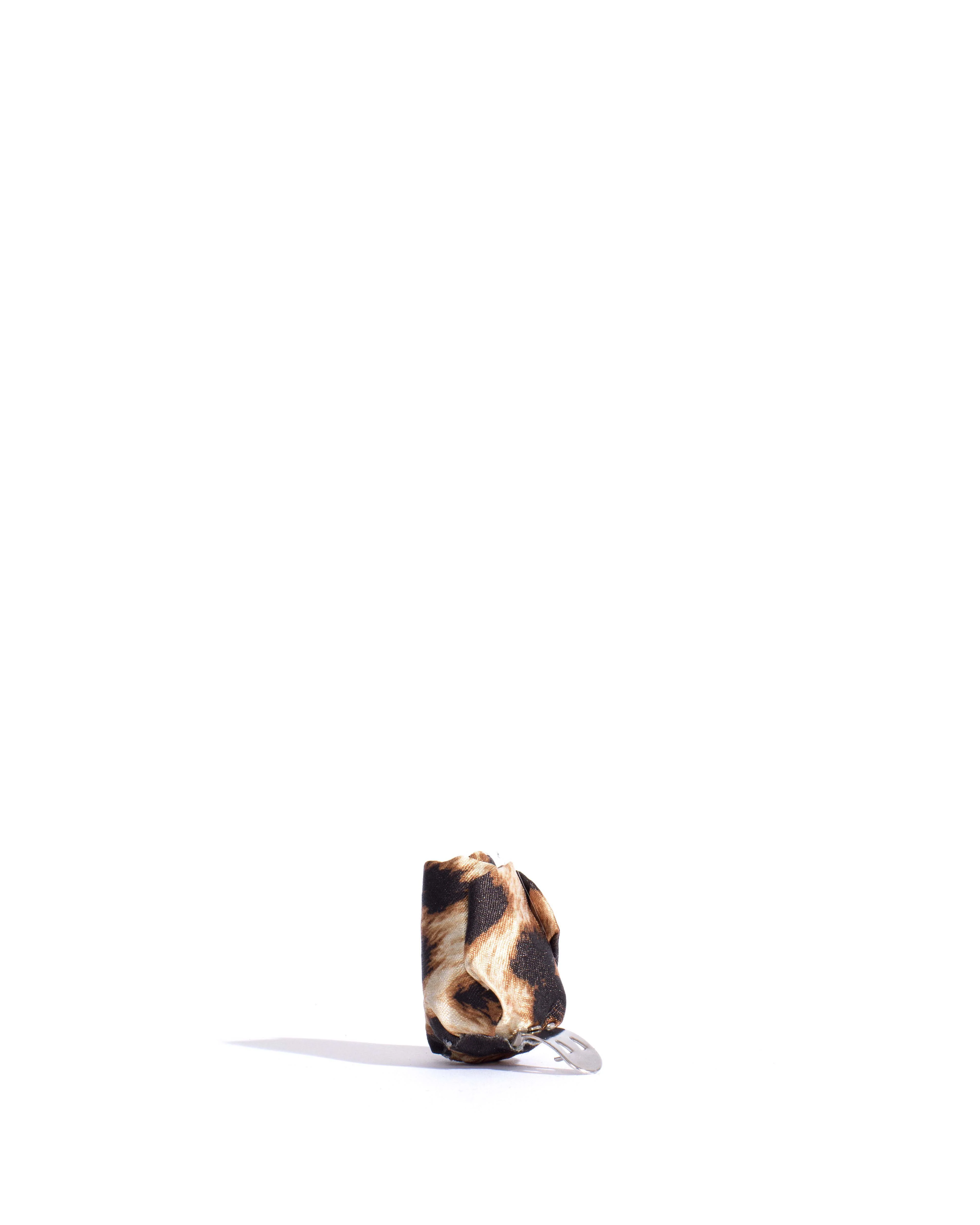 Tulip shoe clip Satin print Leopard - Image 3
