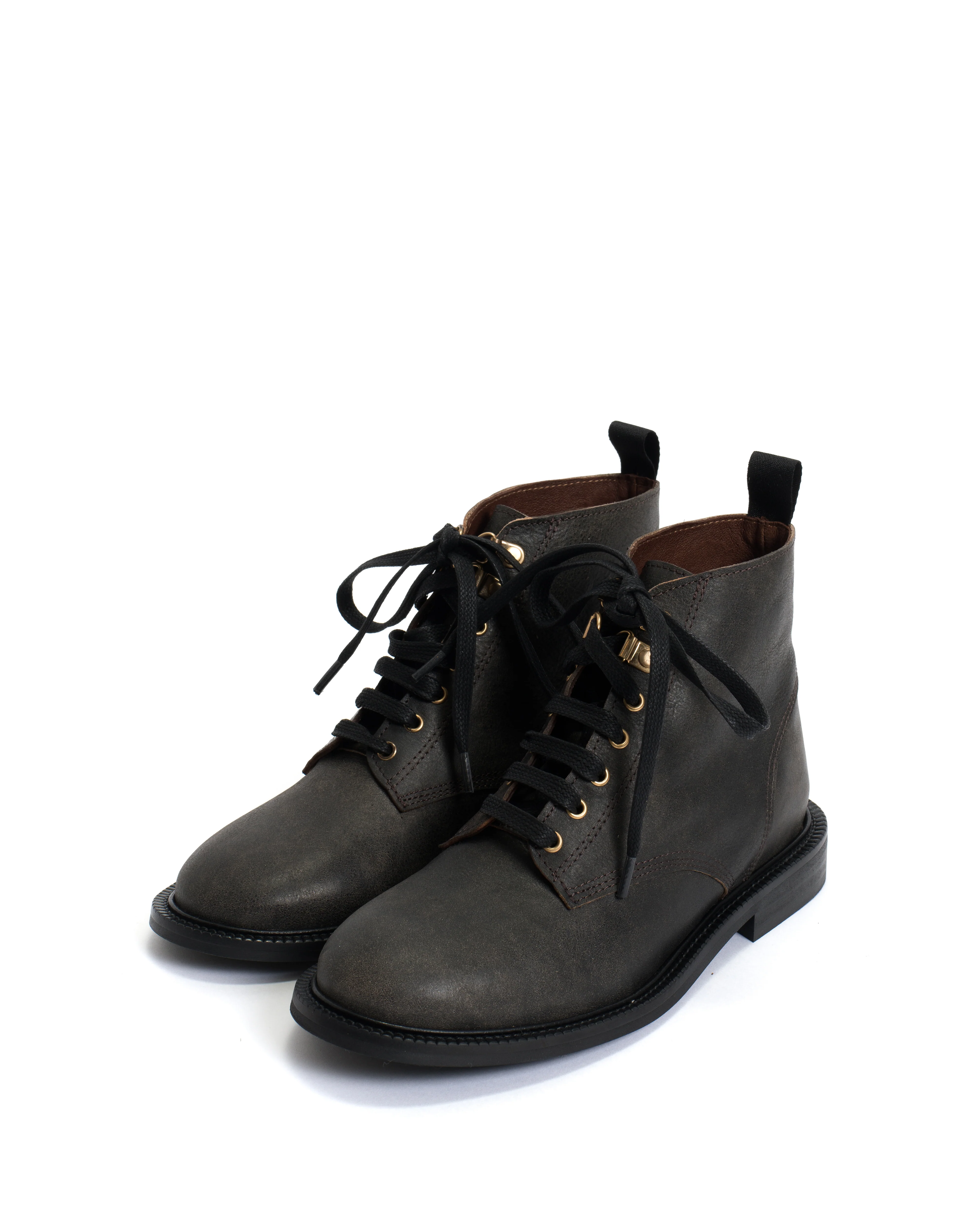 Valery Distressed vegetable tanned calf Off black - Image 2