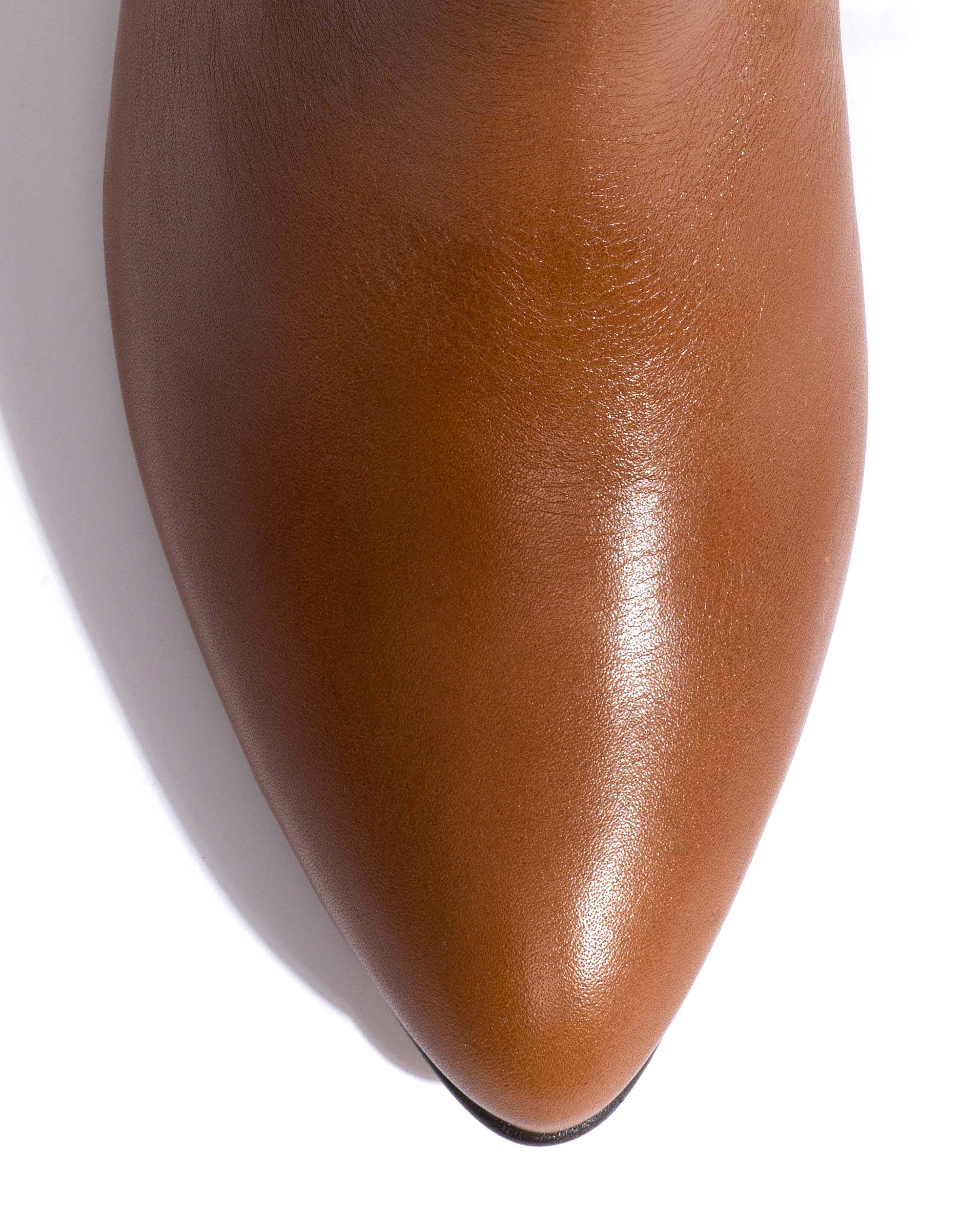 Valle 50 stiletto Vegetal soft calf Cinnamon - Image 5