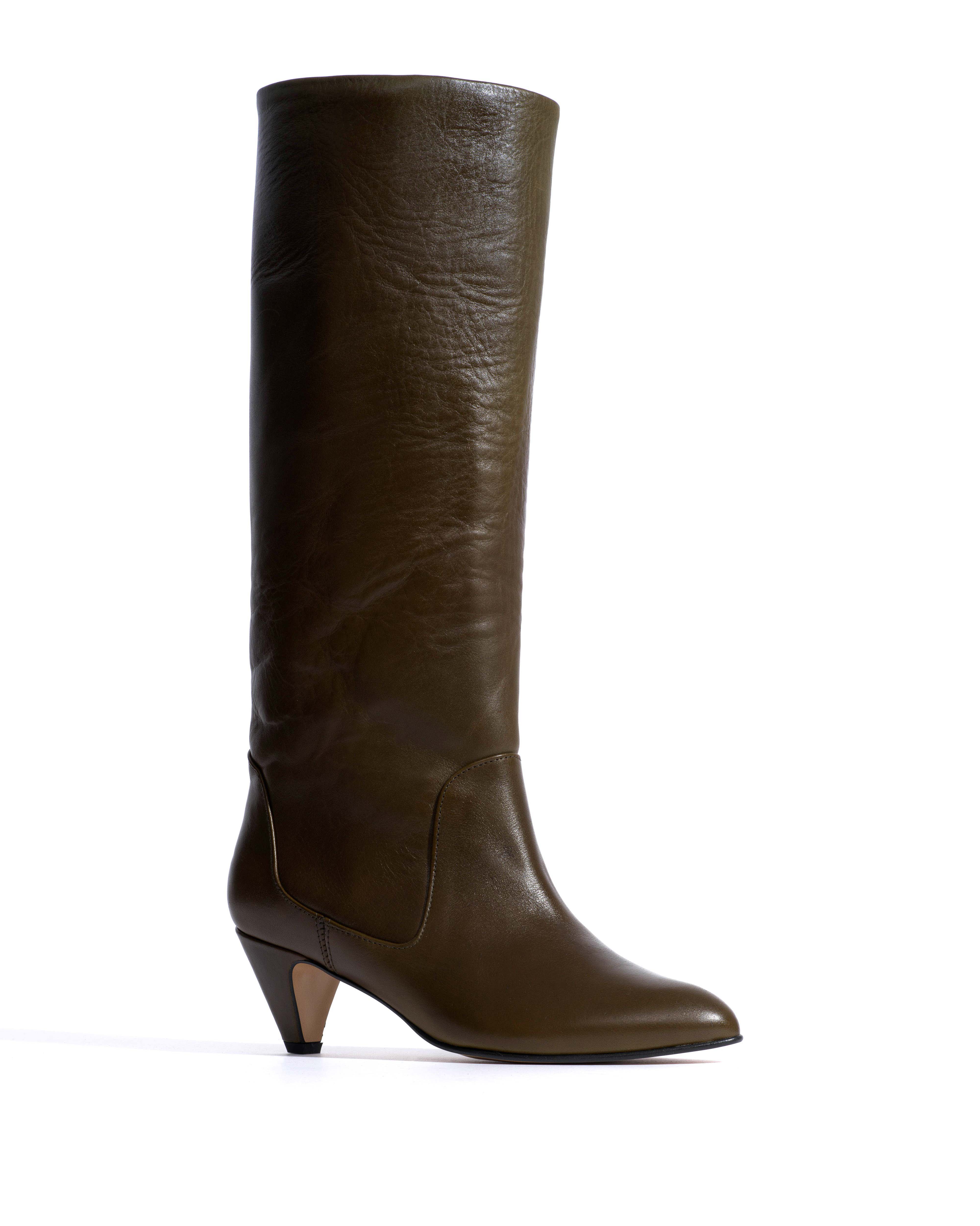 Valle 50 stiletto Vegetal soft calf Forrest green - Image 2