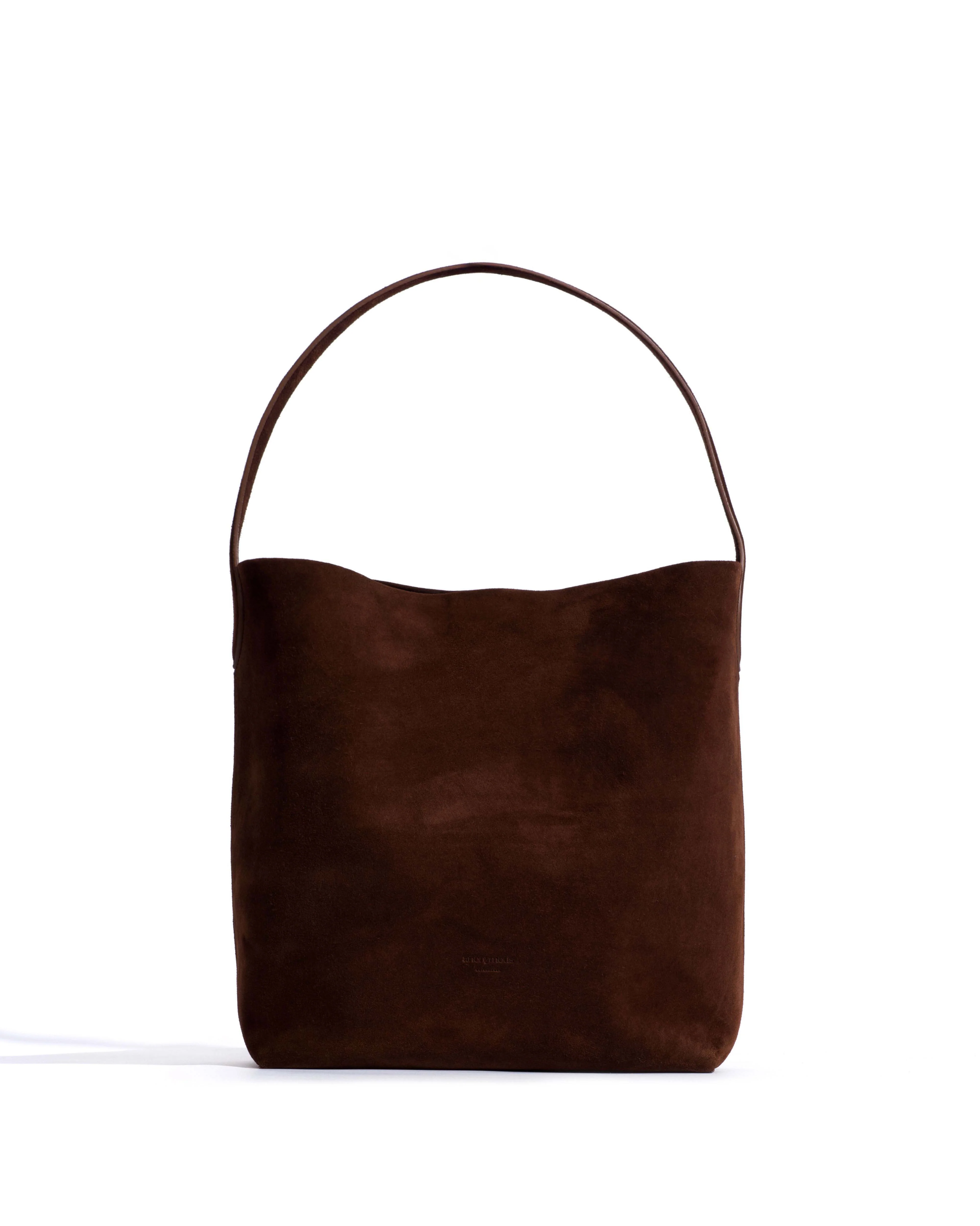 Versa everyday bag Calf suede Chocolate